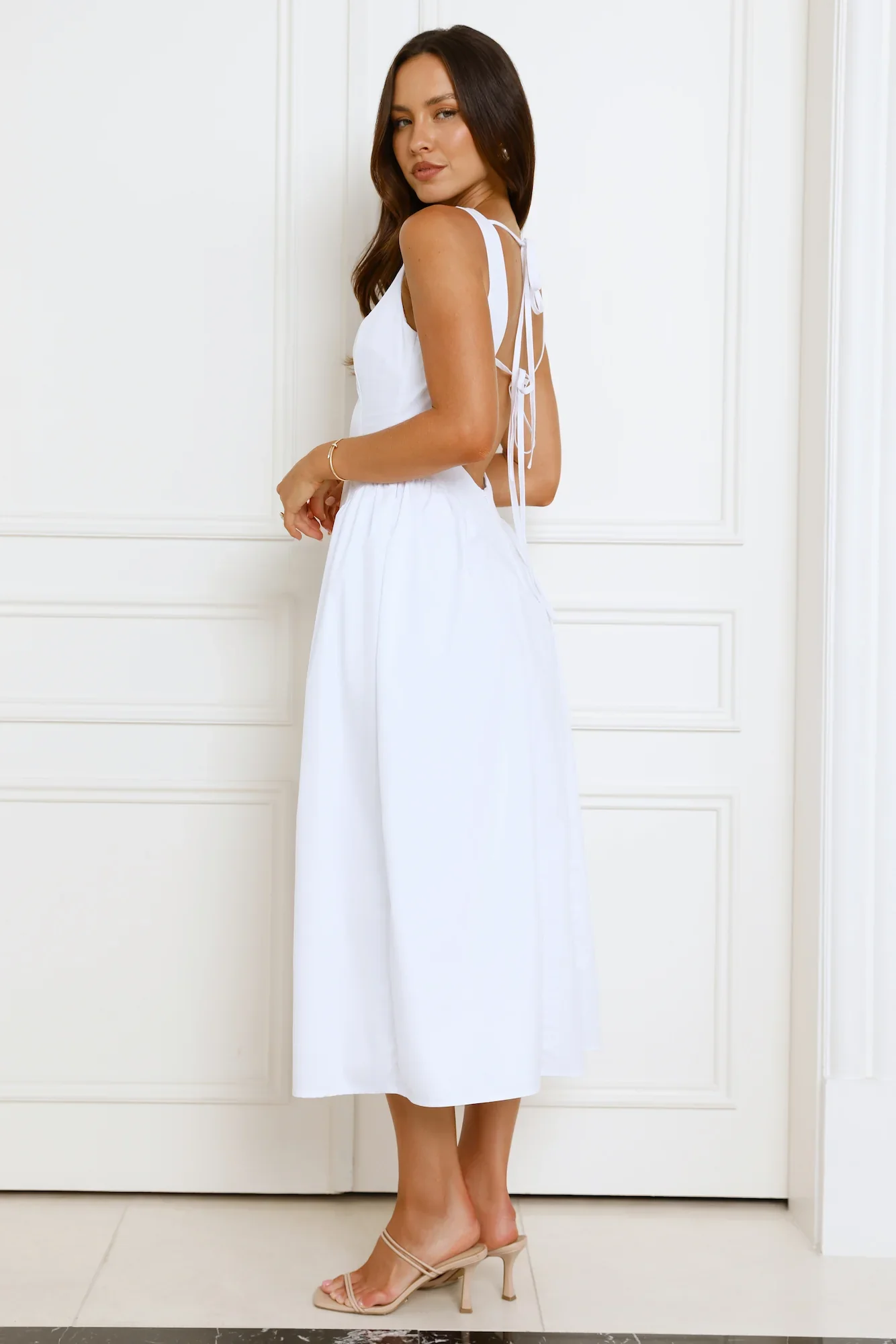 Style Spectacular Midi Dress White - luluinthesky