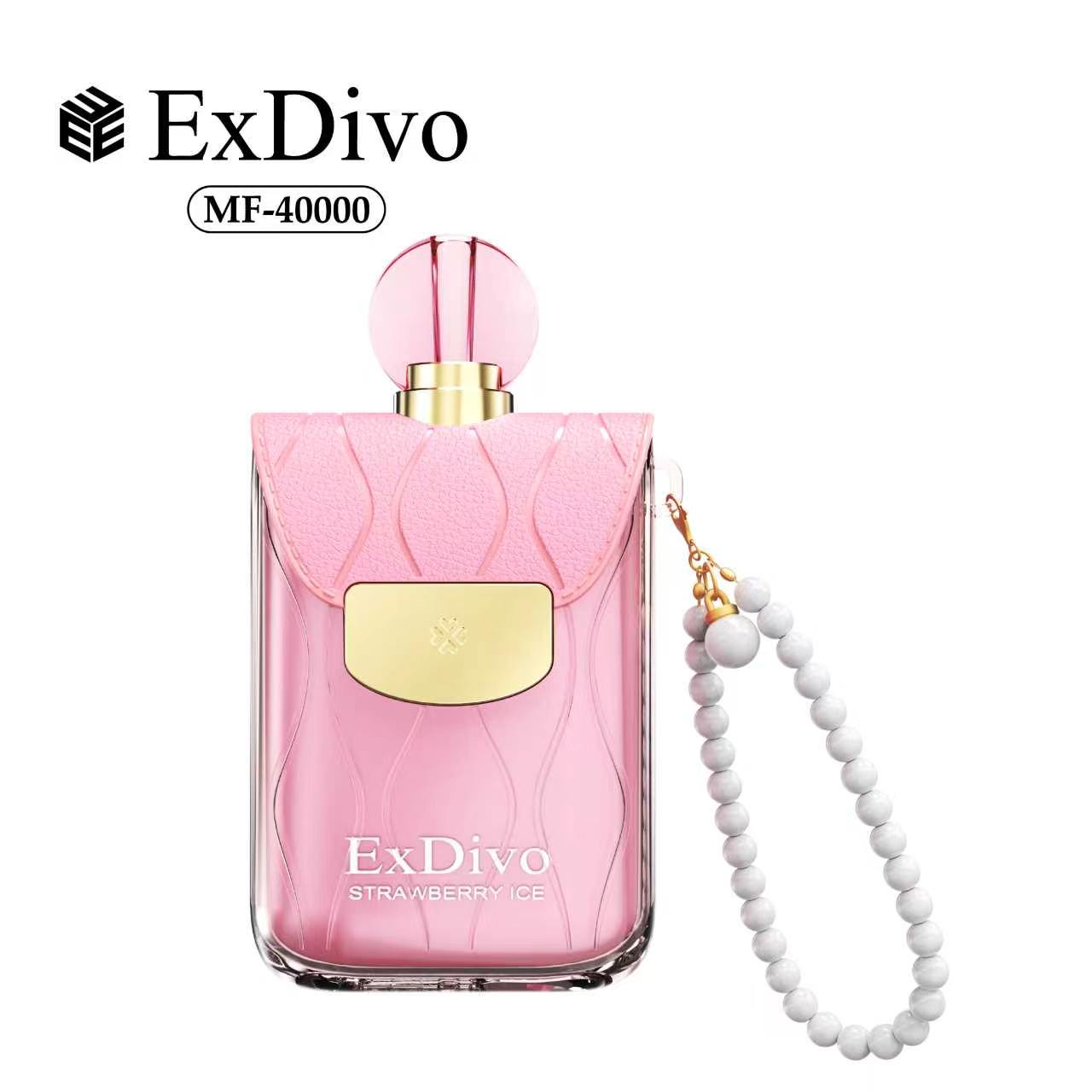 STRAWBERRY ICE - ExDivo FLORA 40K Disposable Vape