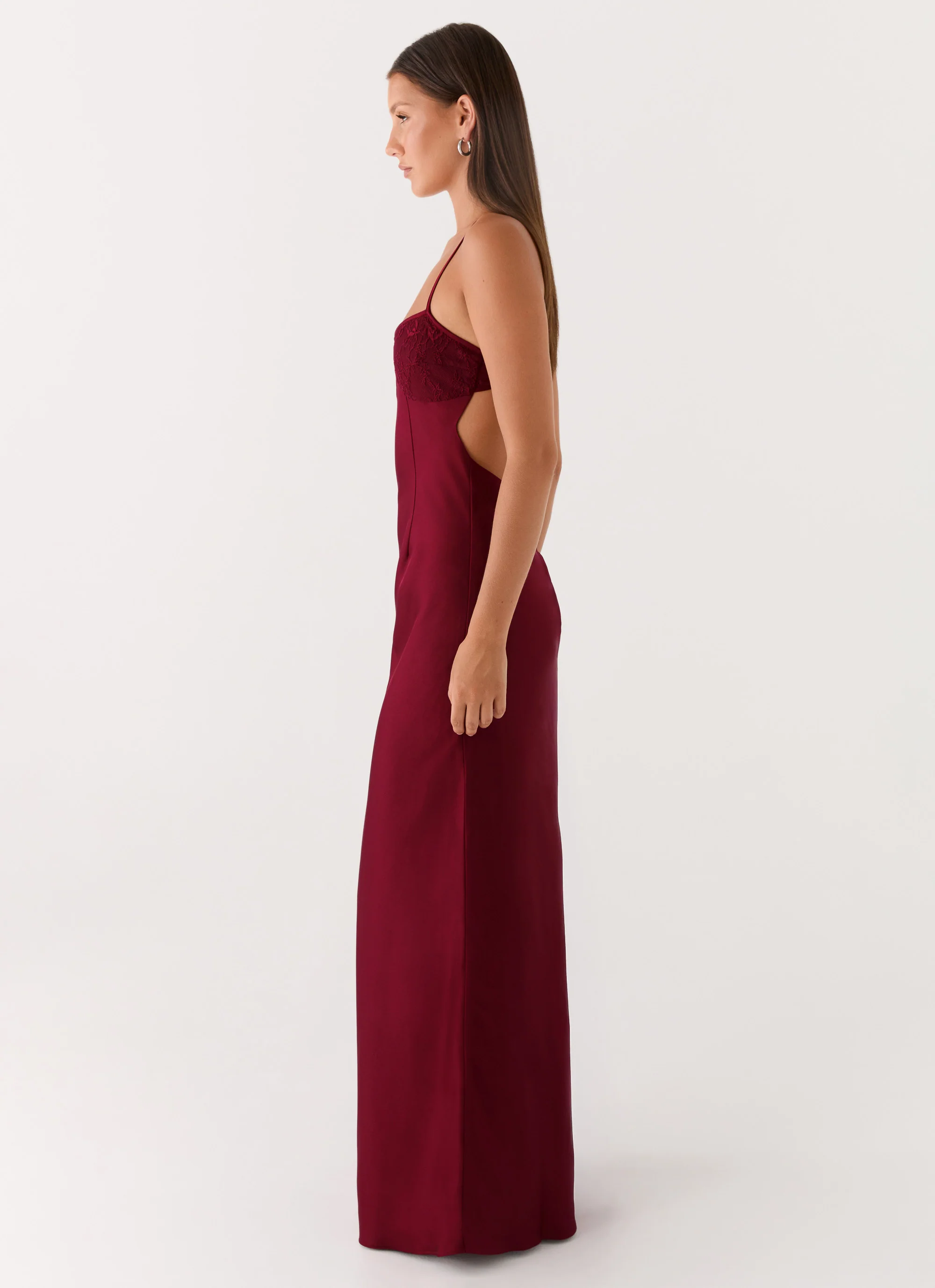 Joanie Maxi Dress - Maroon - luluinthesky