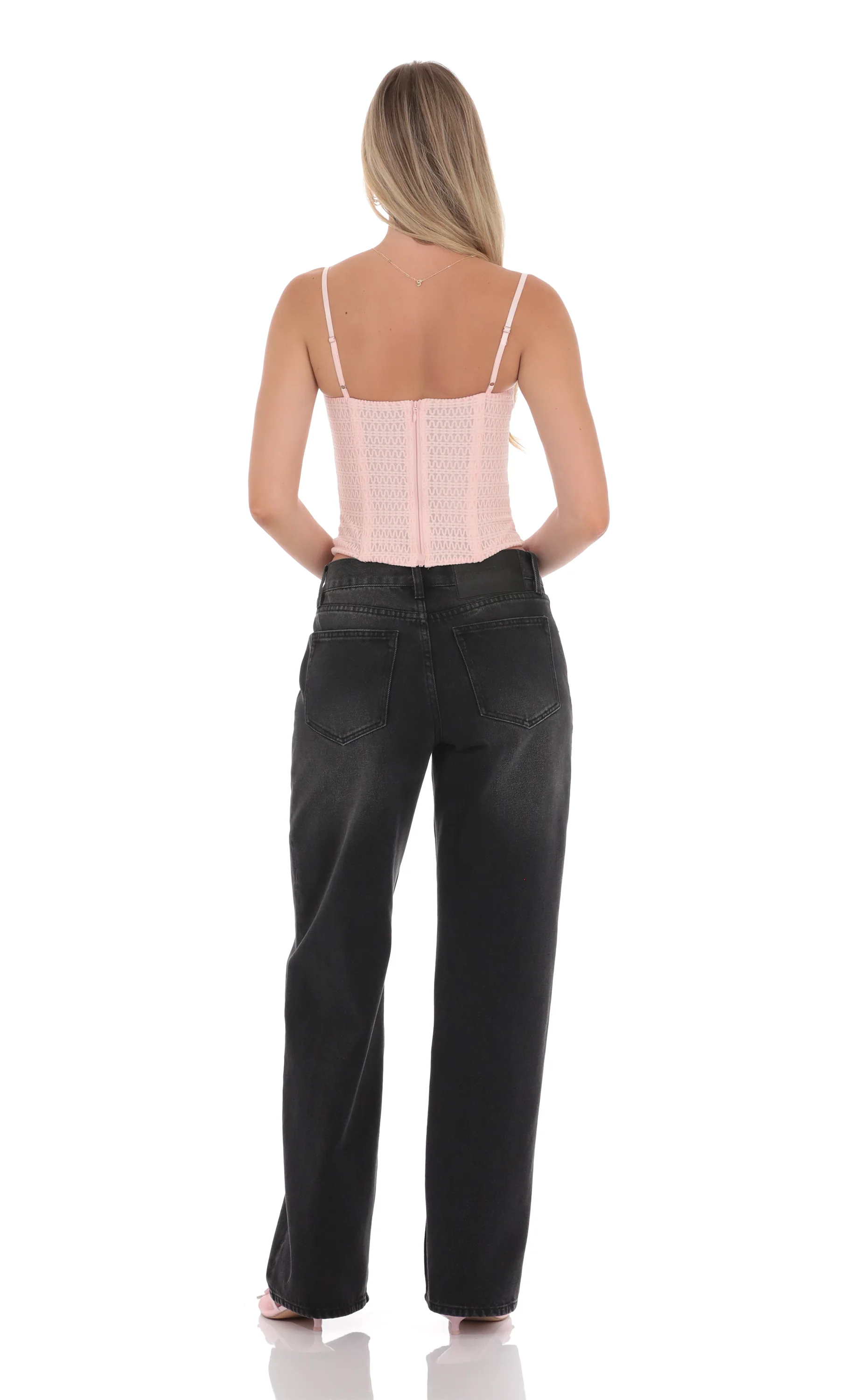 Low Rise Baggy Jeans in Black