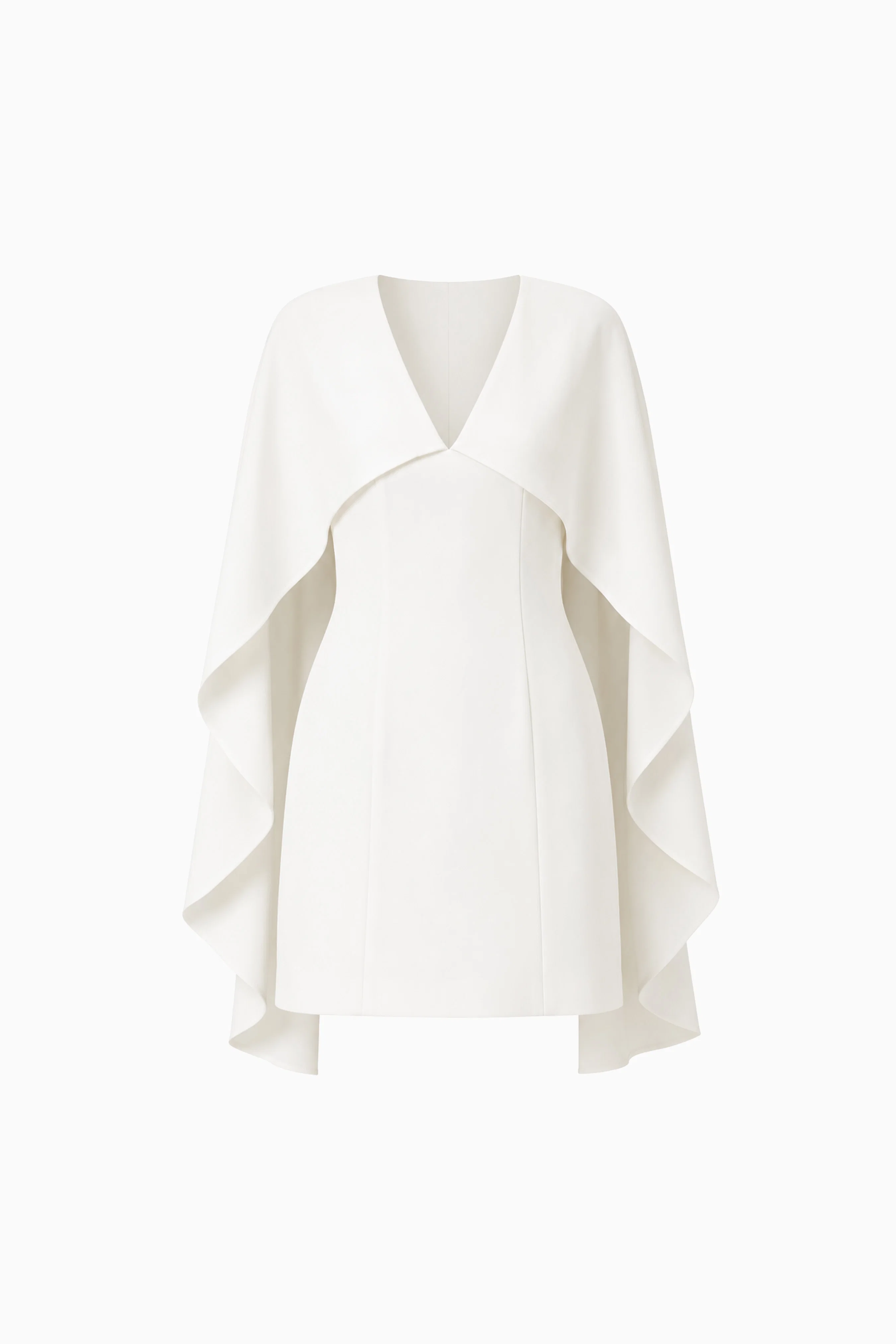 Lilydale Cape Mini Dress In White
