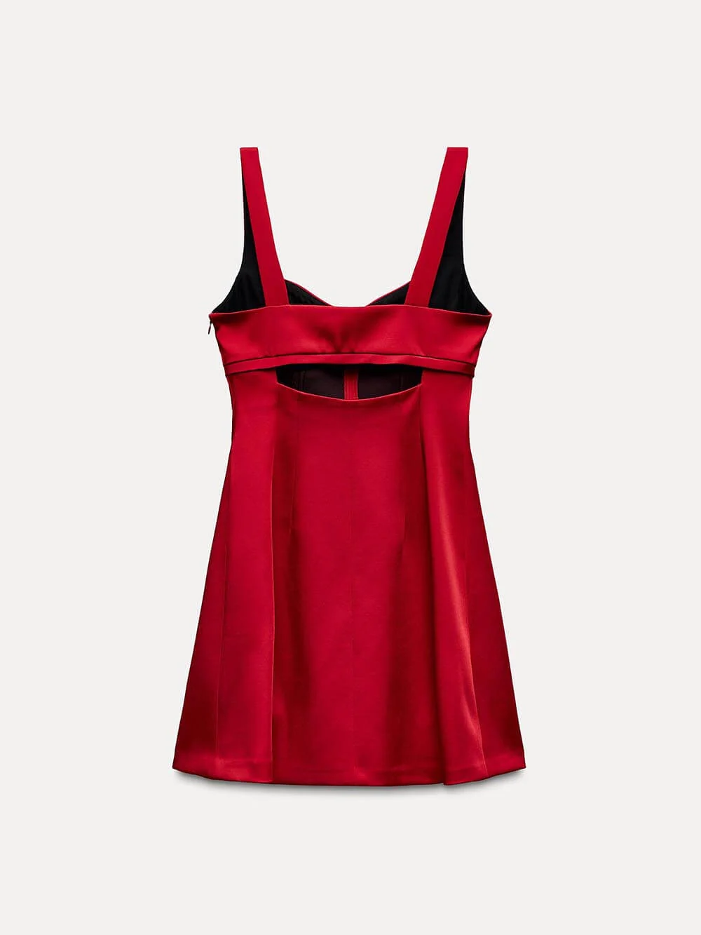 Red Strapless A-Line Mini Dress