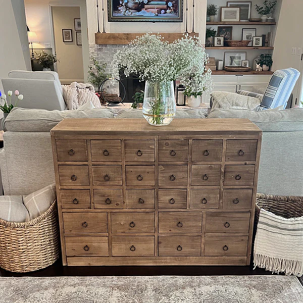 Victorian Workshop Wooden Chest of Drawers