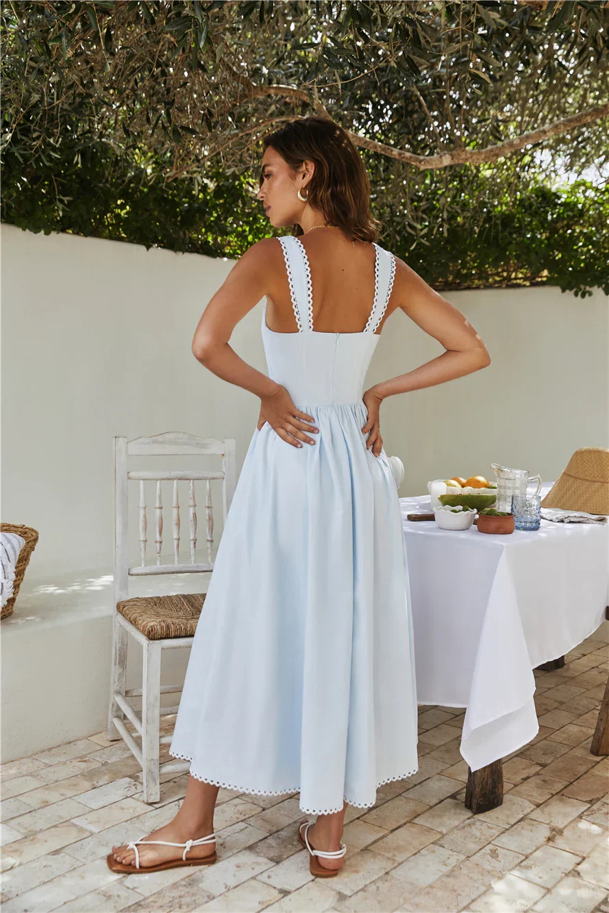 Wandering Soul Maxi Dress Blue