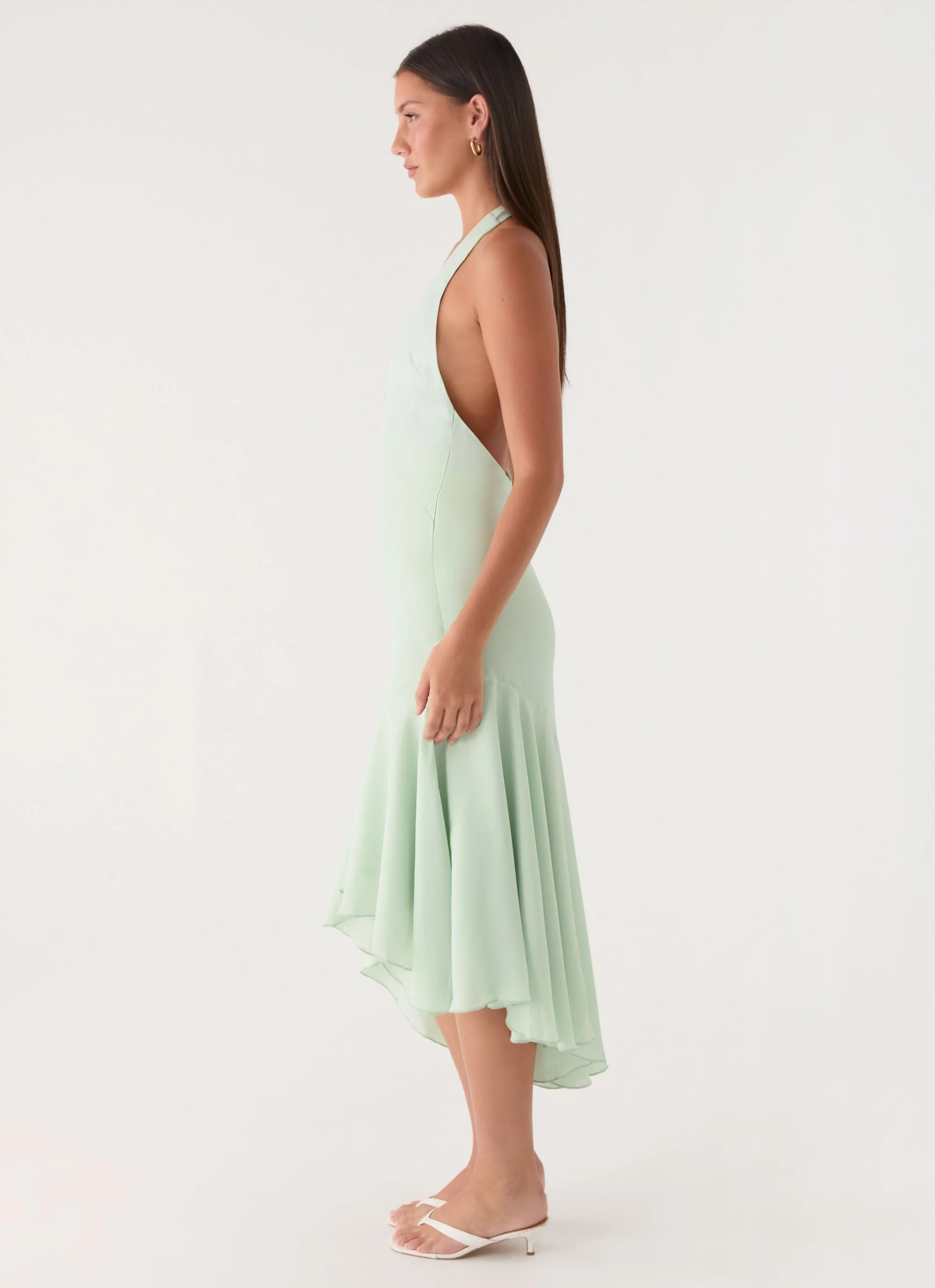 Darline Midi Dress - Pistachio - luluinthesky