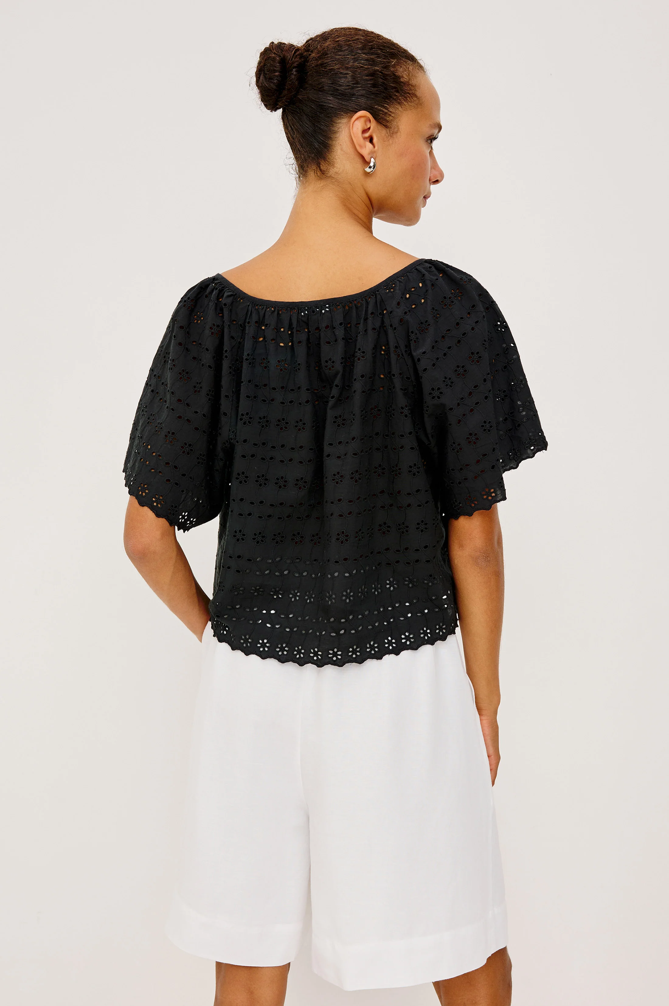 Miller Shirt - Black Eyelet