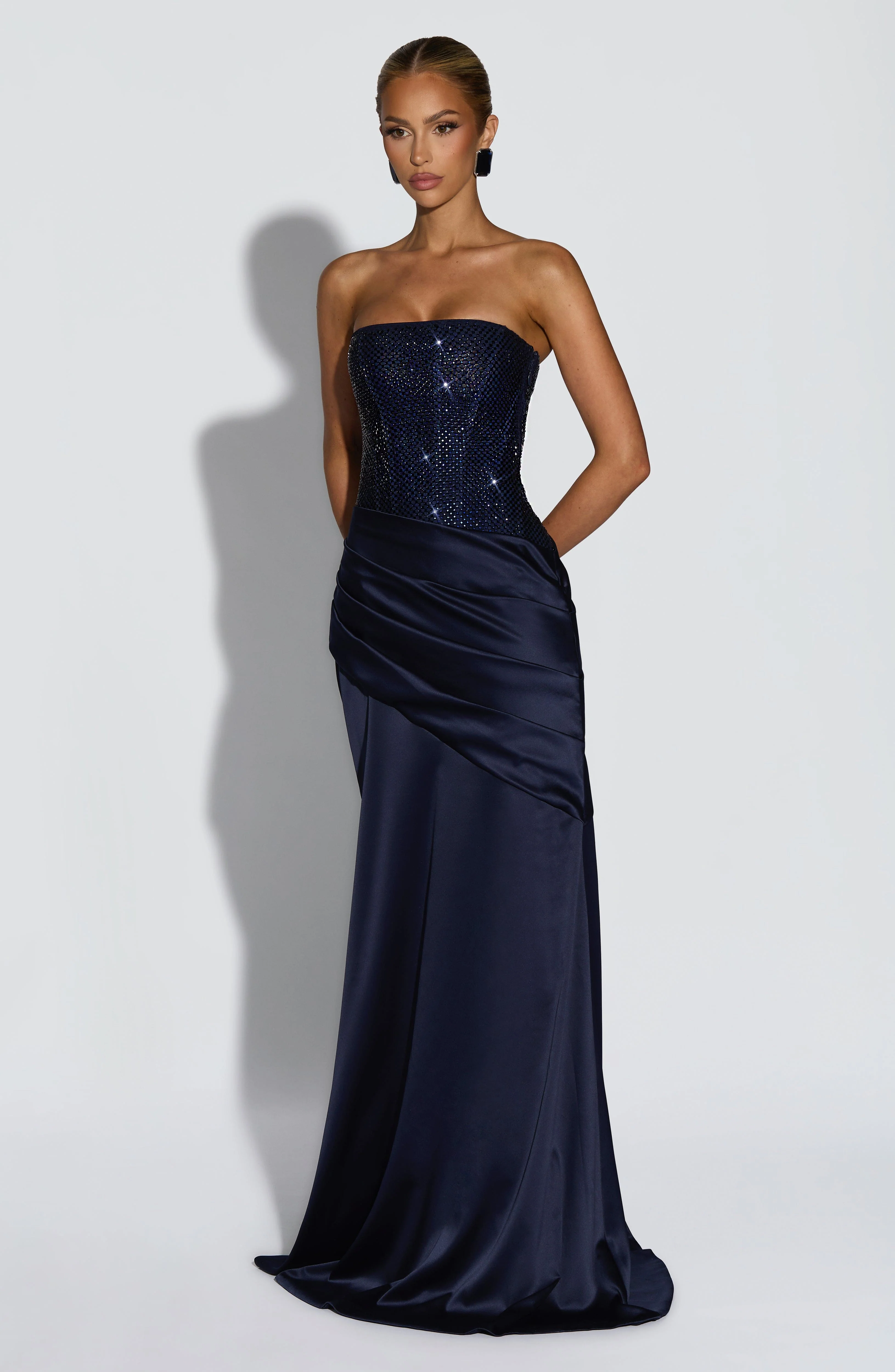 Celestia Maxi Dress - Navy
