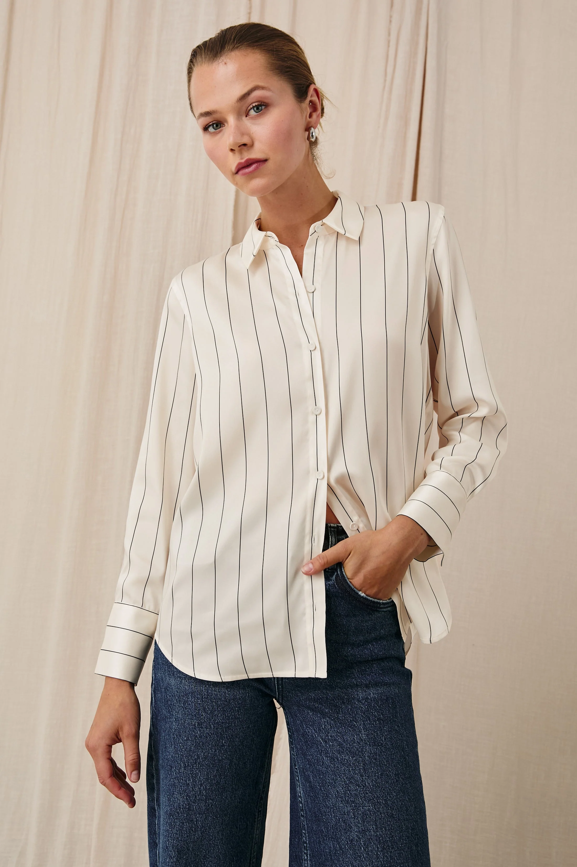 Saige Shirt - Brixton Stripe