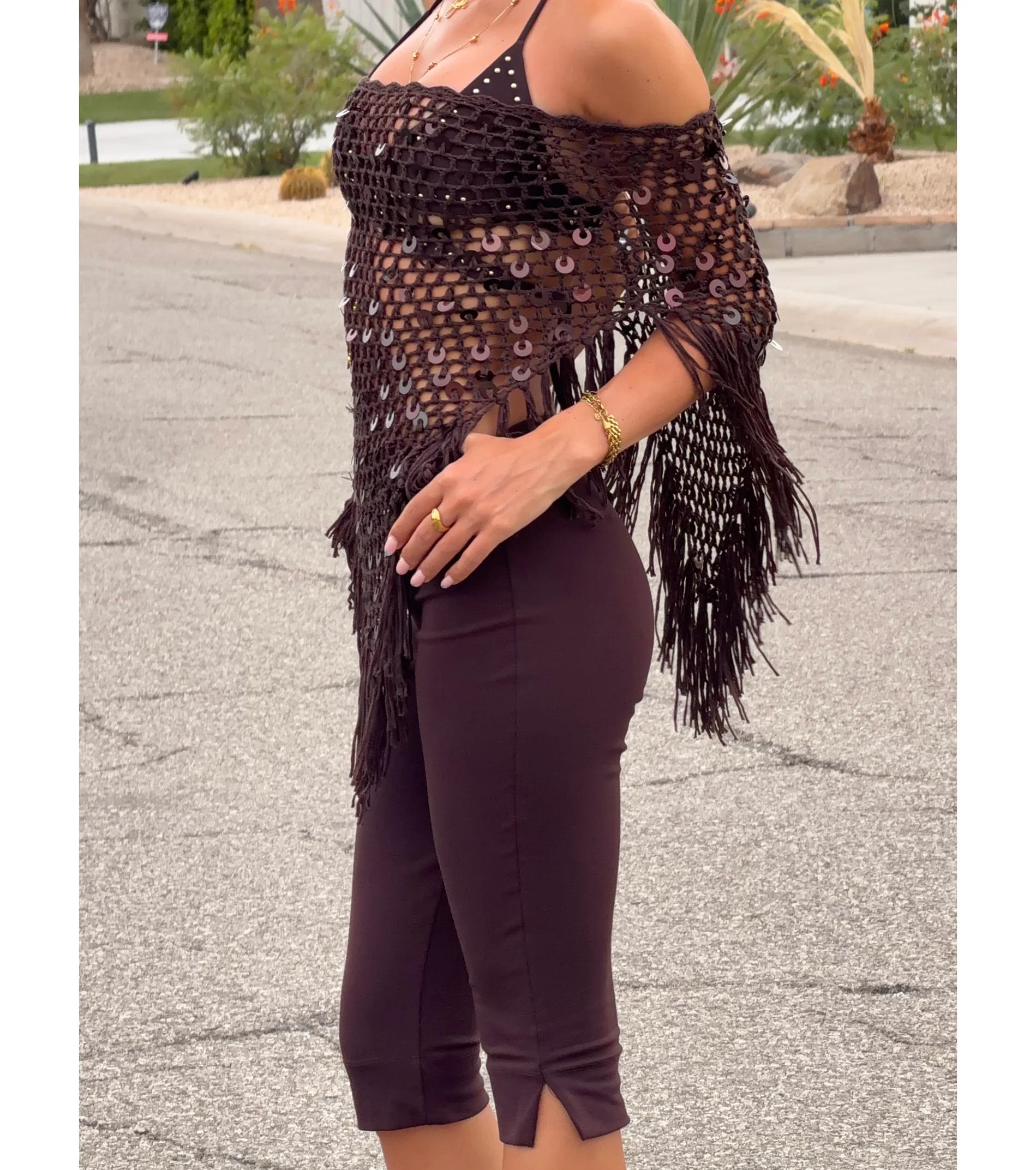 Forever On Trend High Rise Ponte Capri Pants