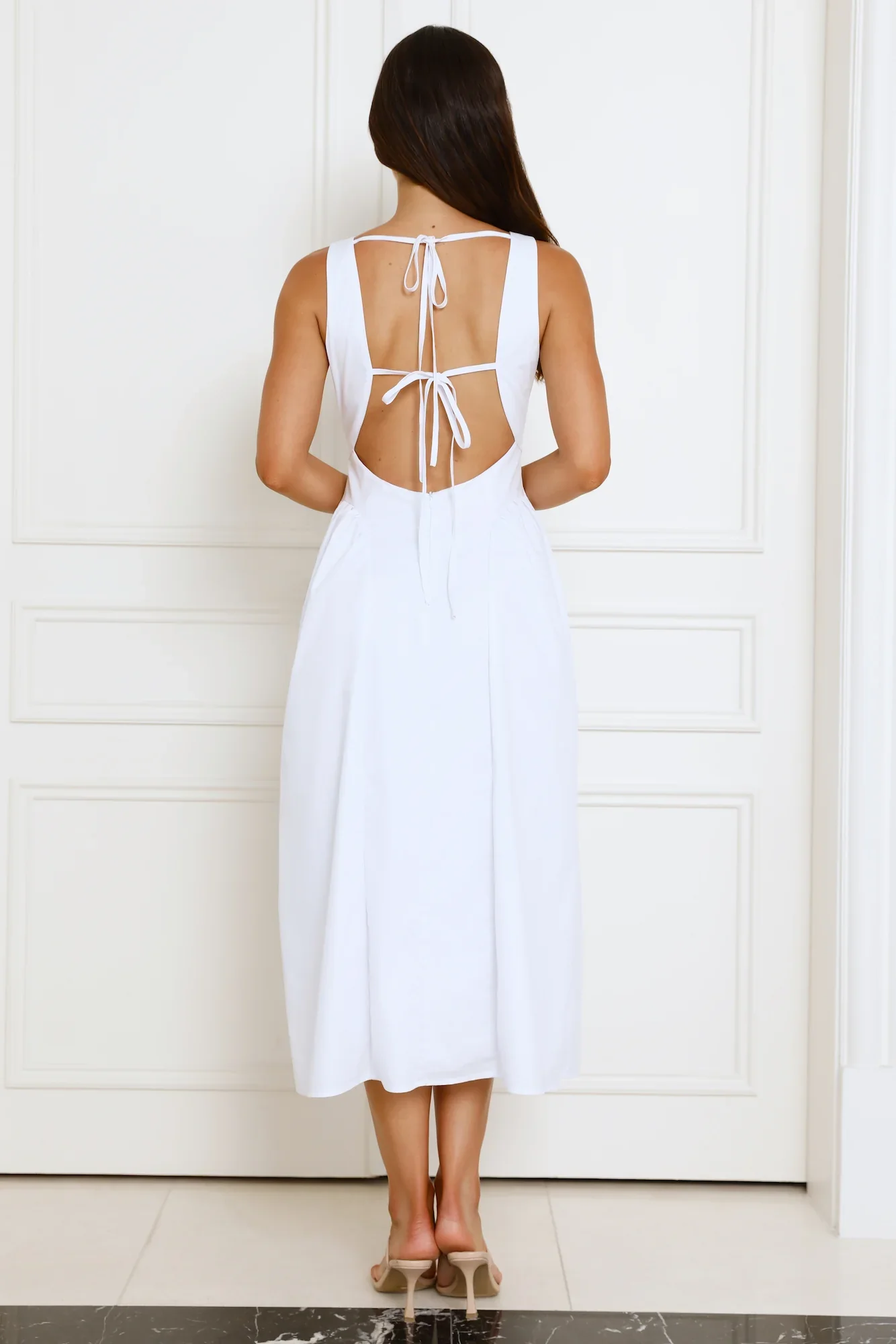 Style Spectacular Midi Dress White - luluinthesky