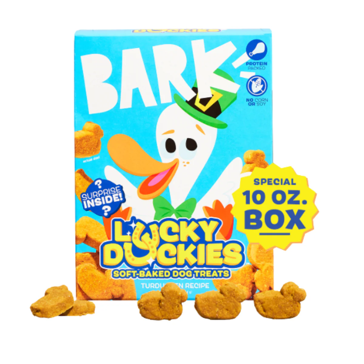 Lucky Duckies™ Turduken Recipe Chicken Duck Turkey Soft & Chewy Dog Treats, 10 oz