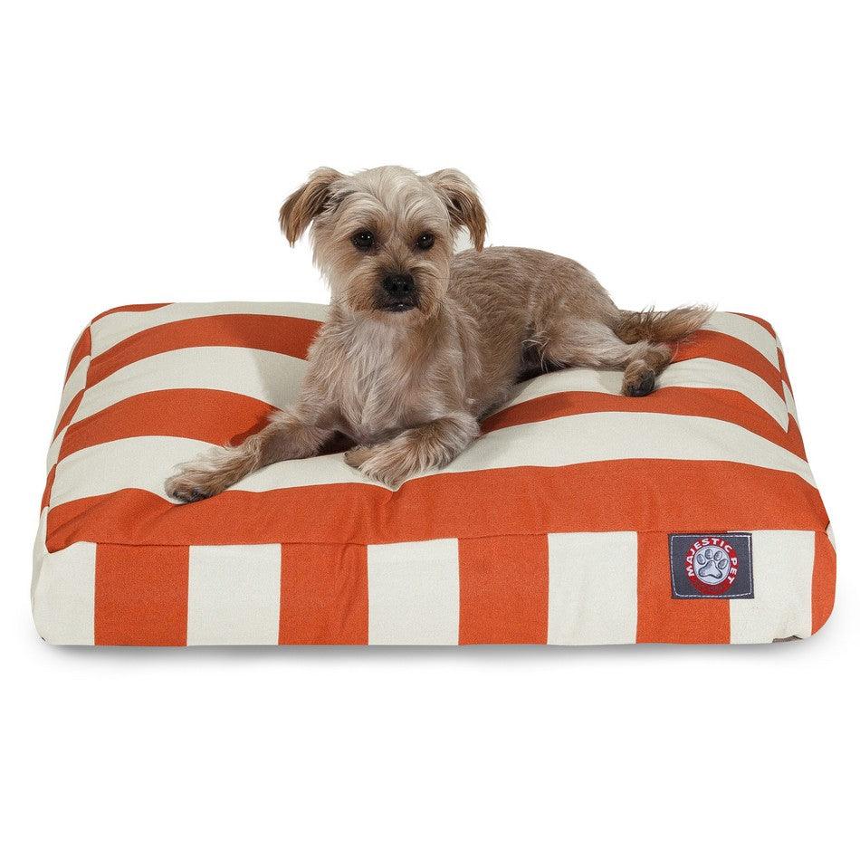 Vertical Stripe Memory Foam Dog Bed