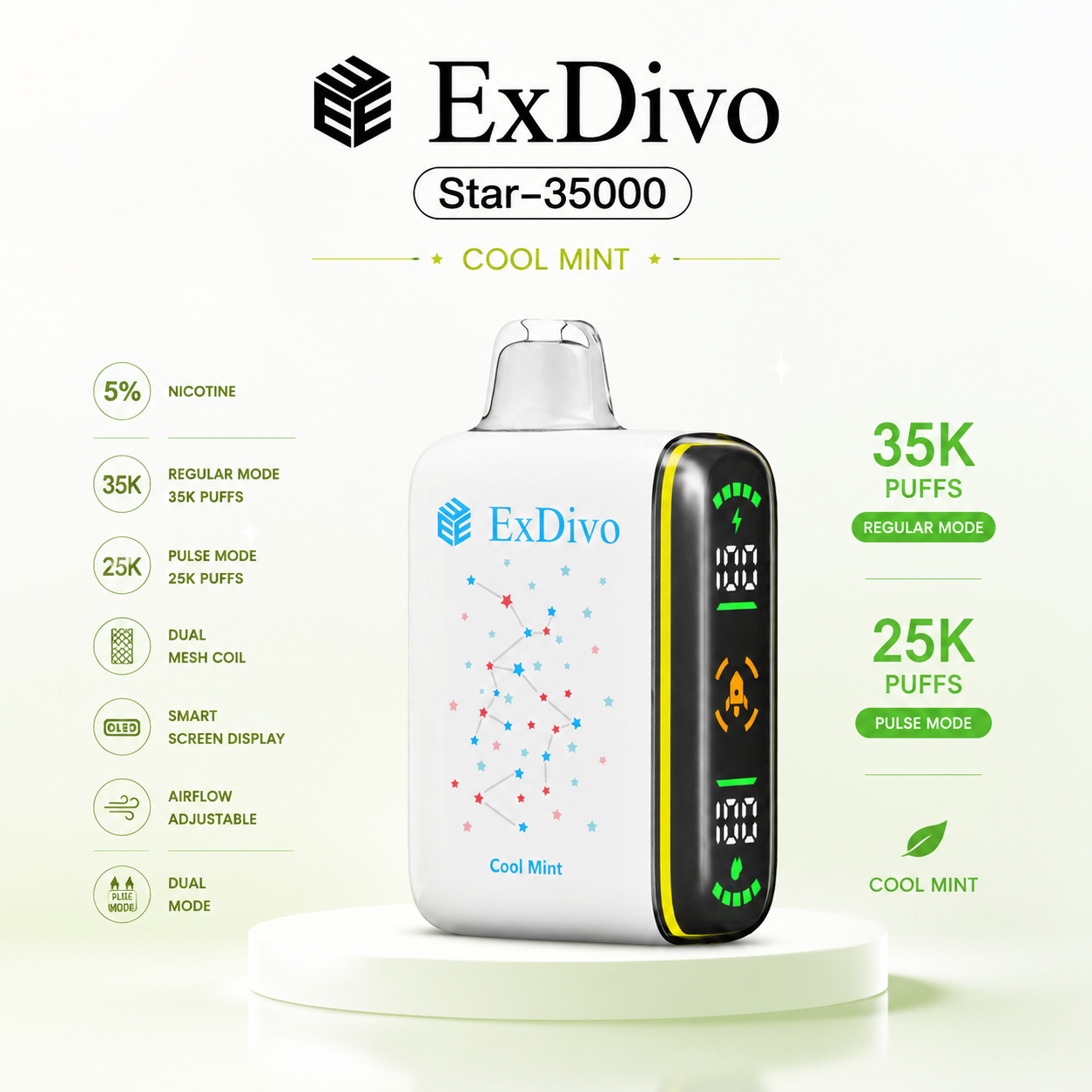 ExDivo INTERSTELLAR 35K Disposable Vape