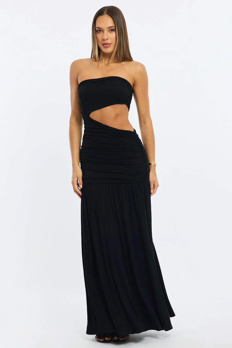 Black Maxi Dress Cut Out