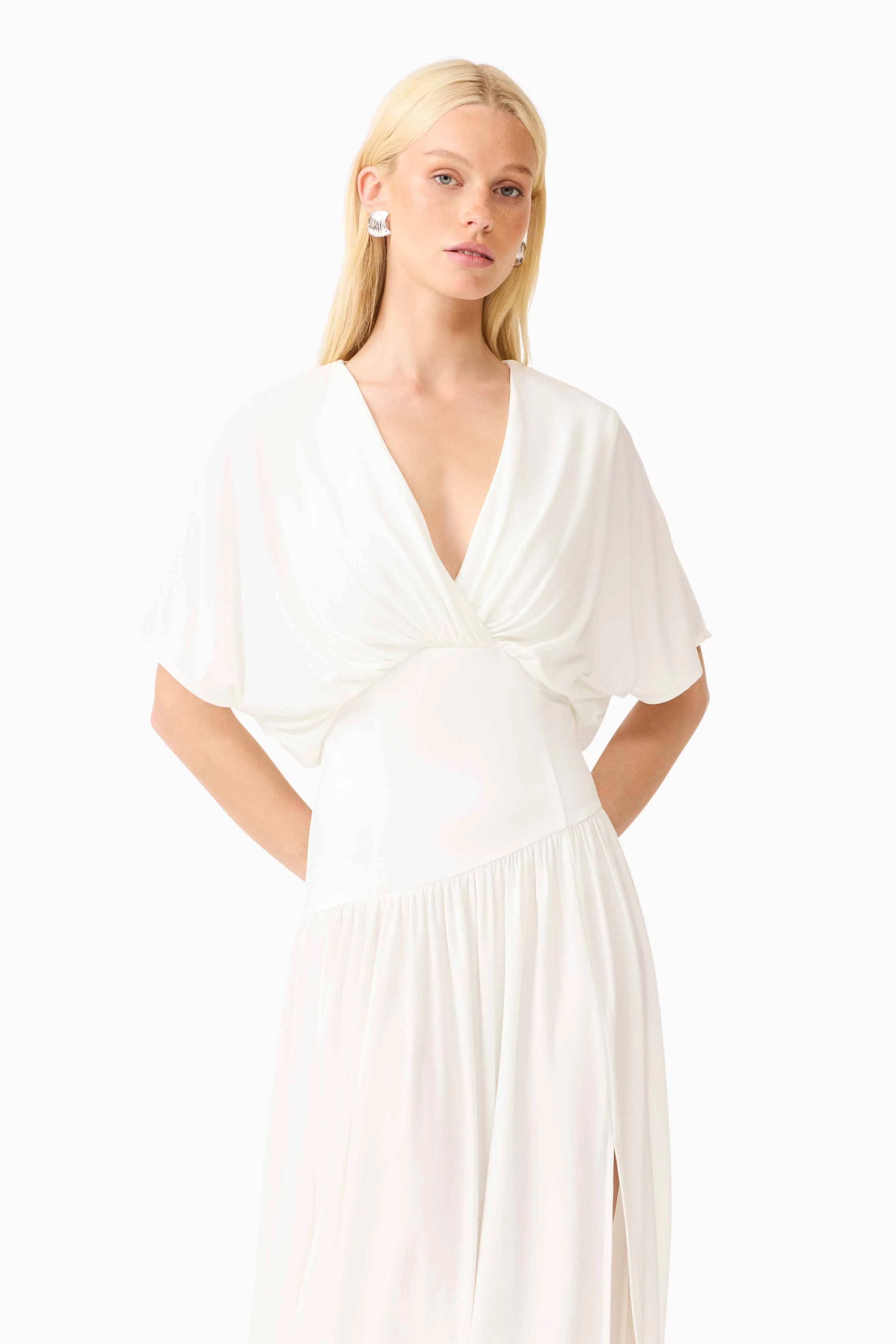 CURAAE Amaris Maxi Dress in White