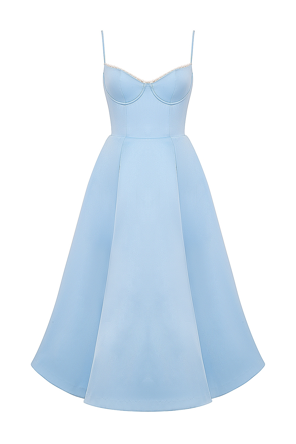 cinderella blue tulle midi dress