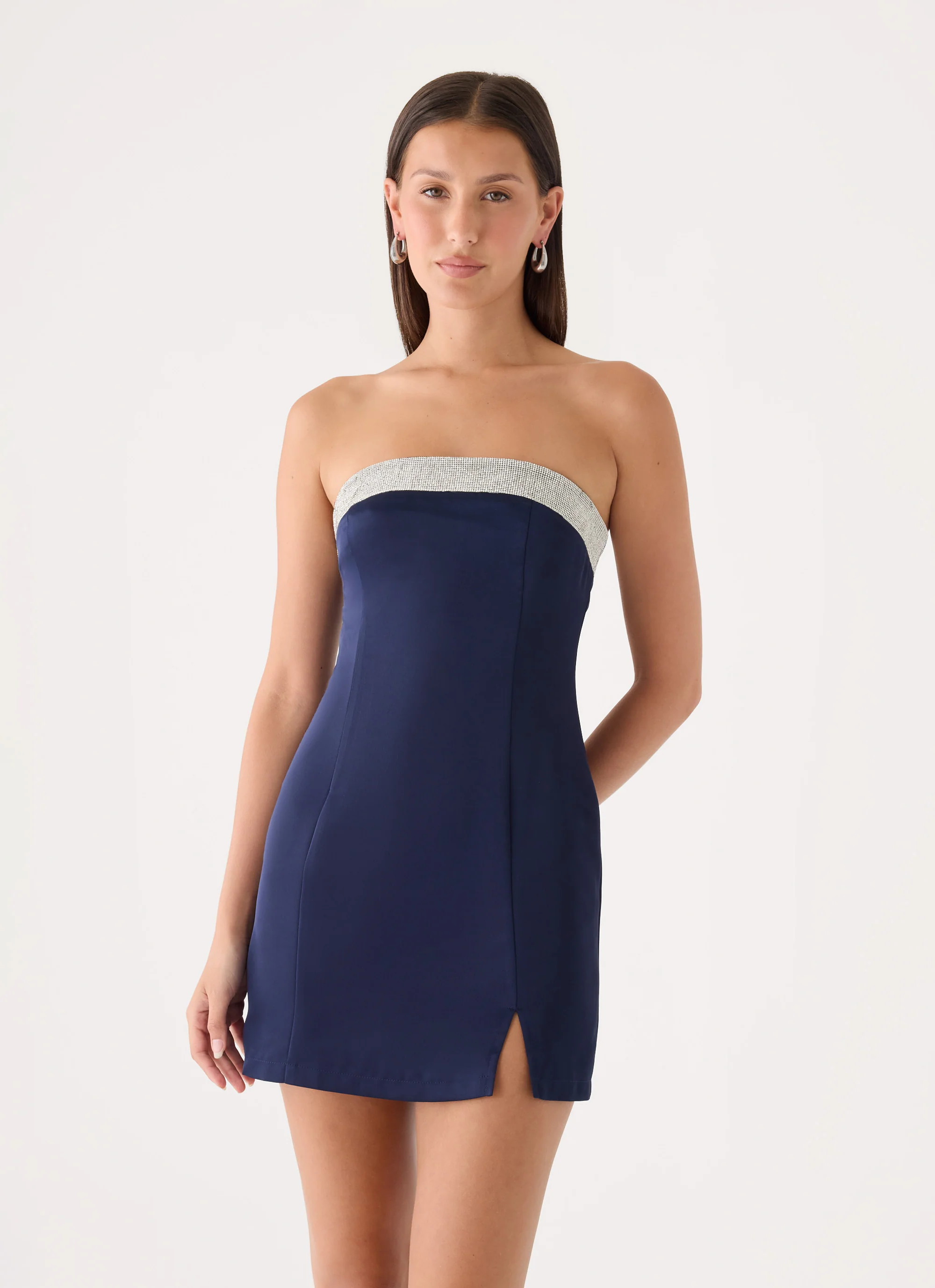 Montese Mini Dress - Navy - FASHION NOB