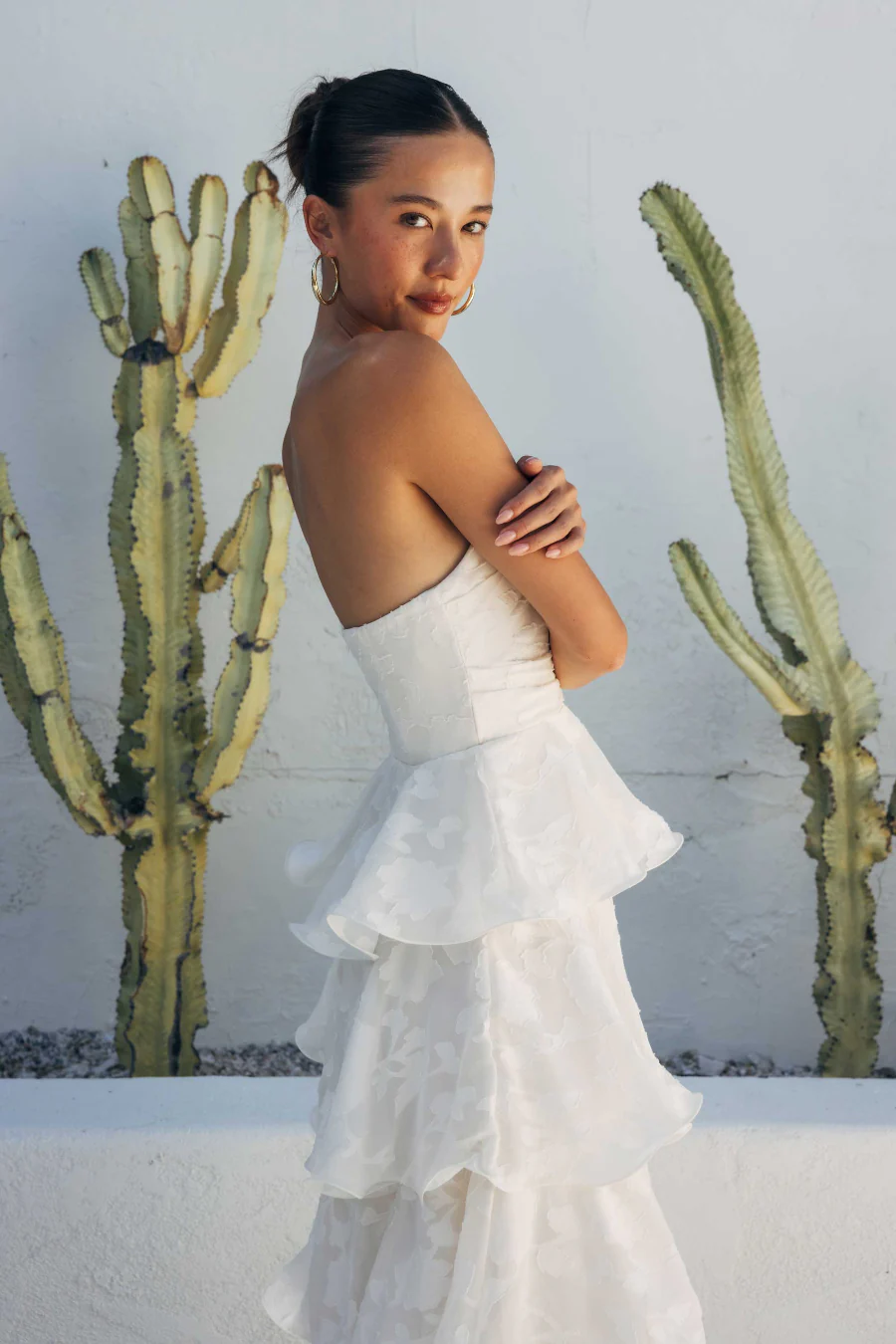 Paisley Tiered Ruffle Midi Dress - luluinthesky