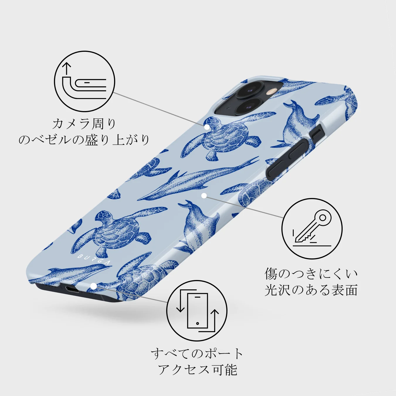 Aquatic Dance - iPhone 13 Mini ケース