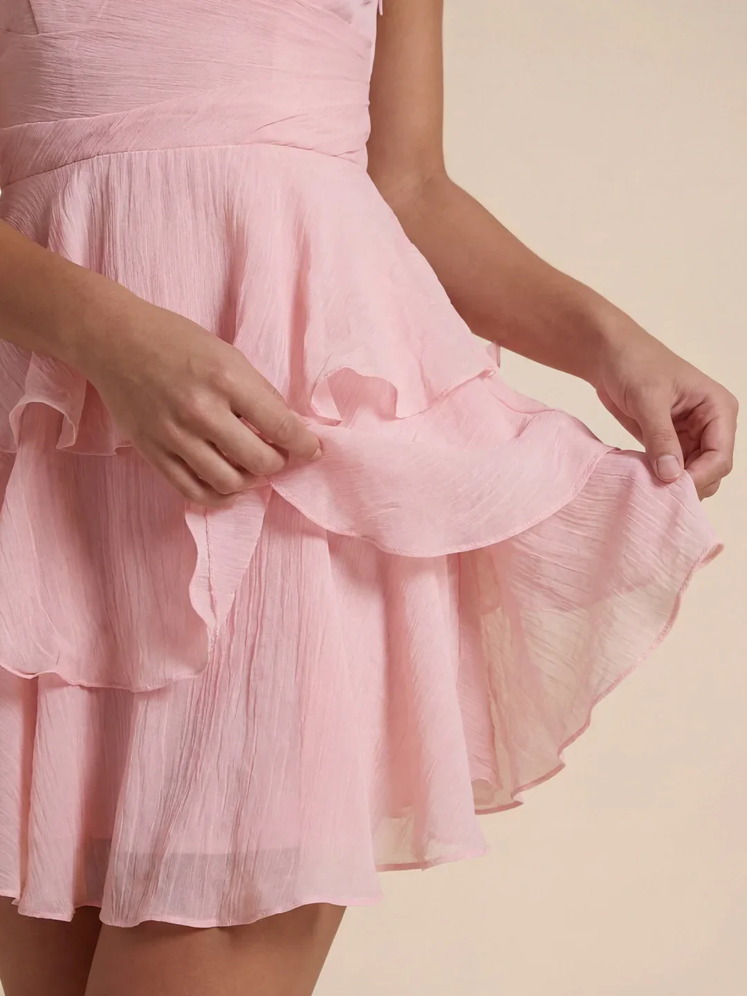 Layered Ruffle Mini Dress