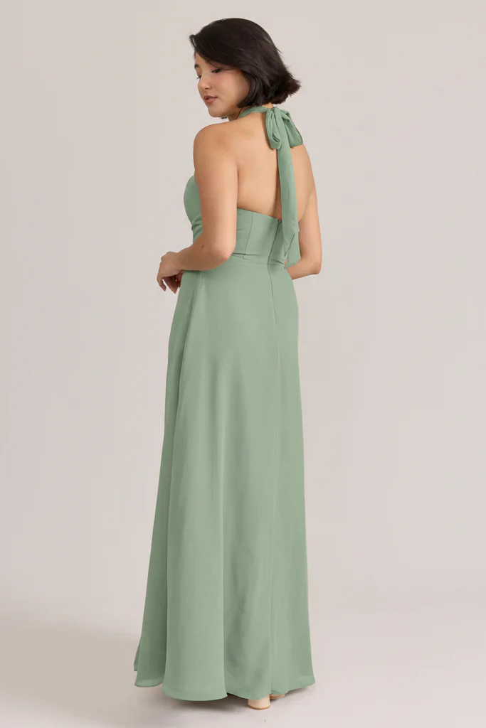 Ellapink Chiffon Dress | Ready To Ship | Sage