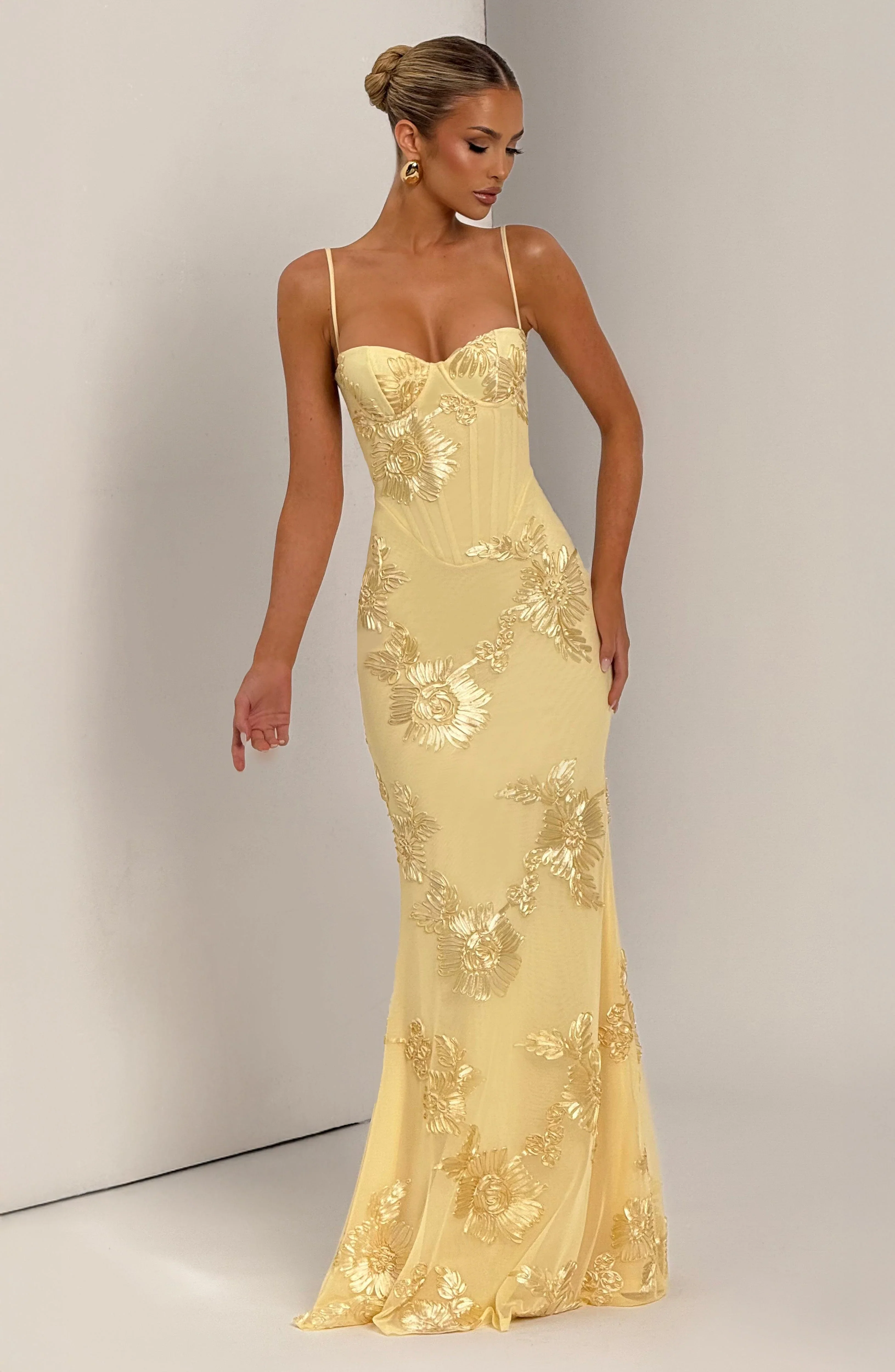 Nefertiti Maxi Dress - Lemon