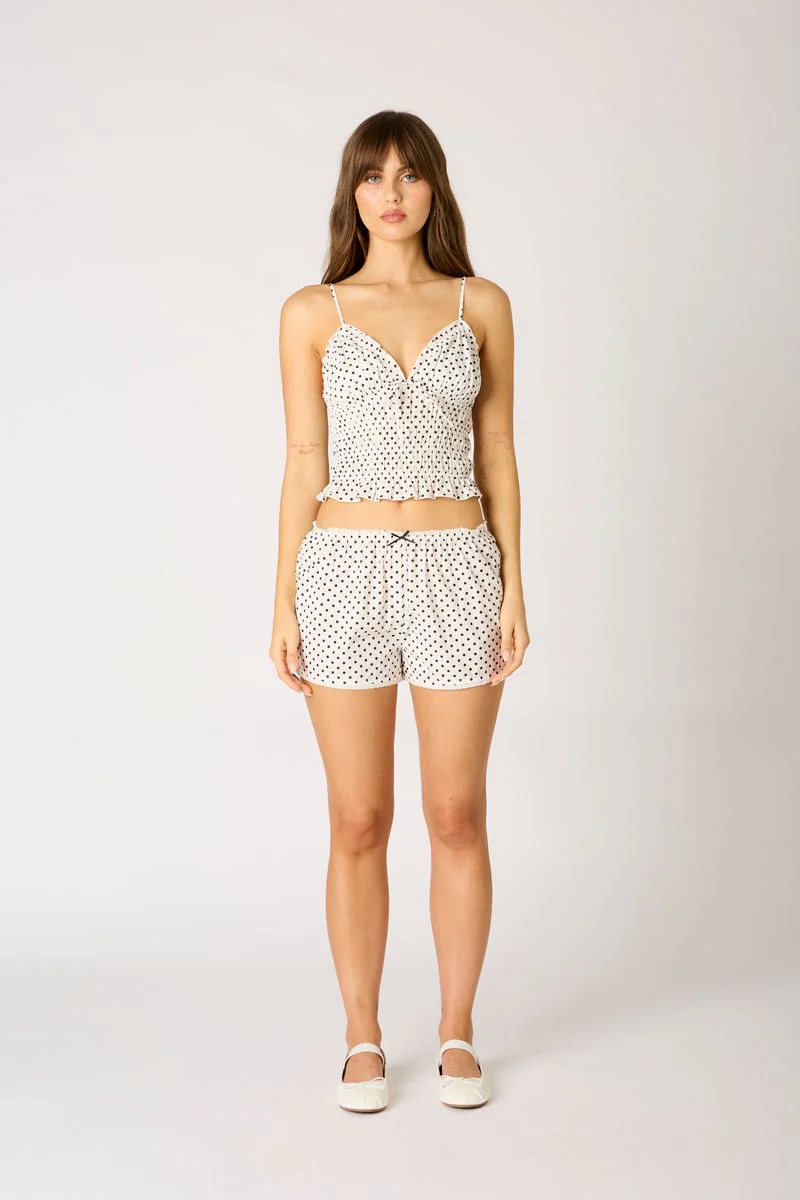 Dotty Sweetheart Cami Top