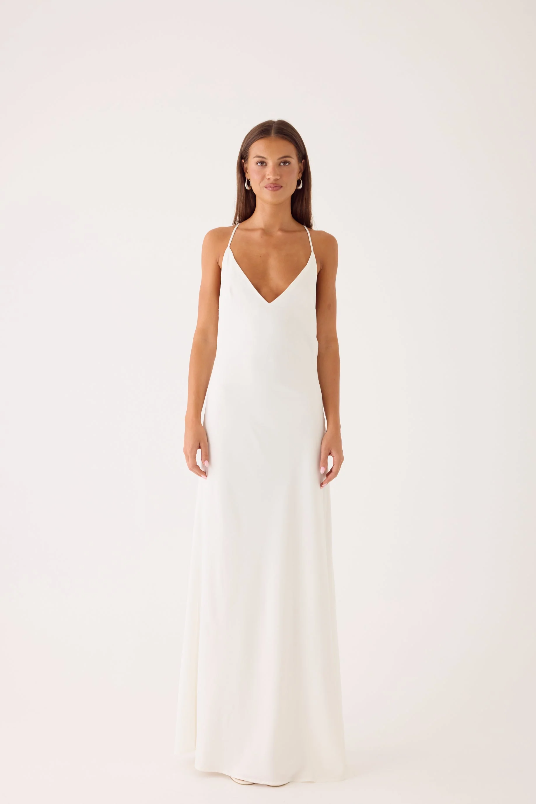 Bailie Maxi Dress - White - luluinthesky