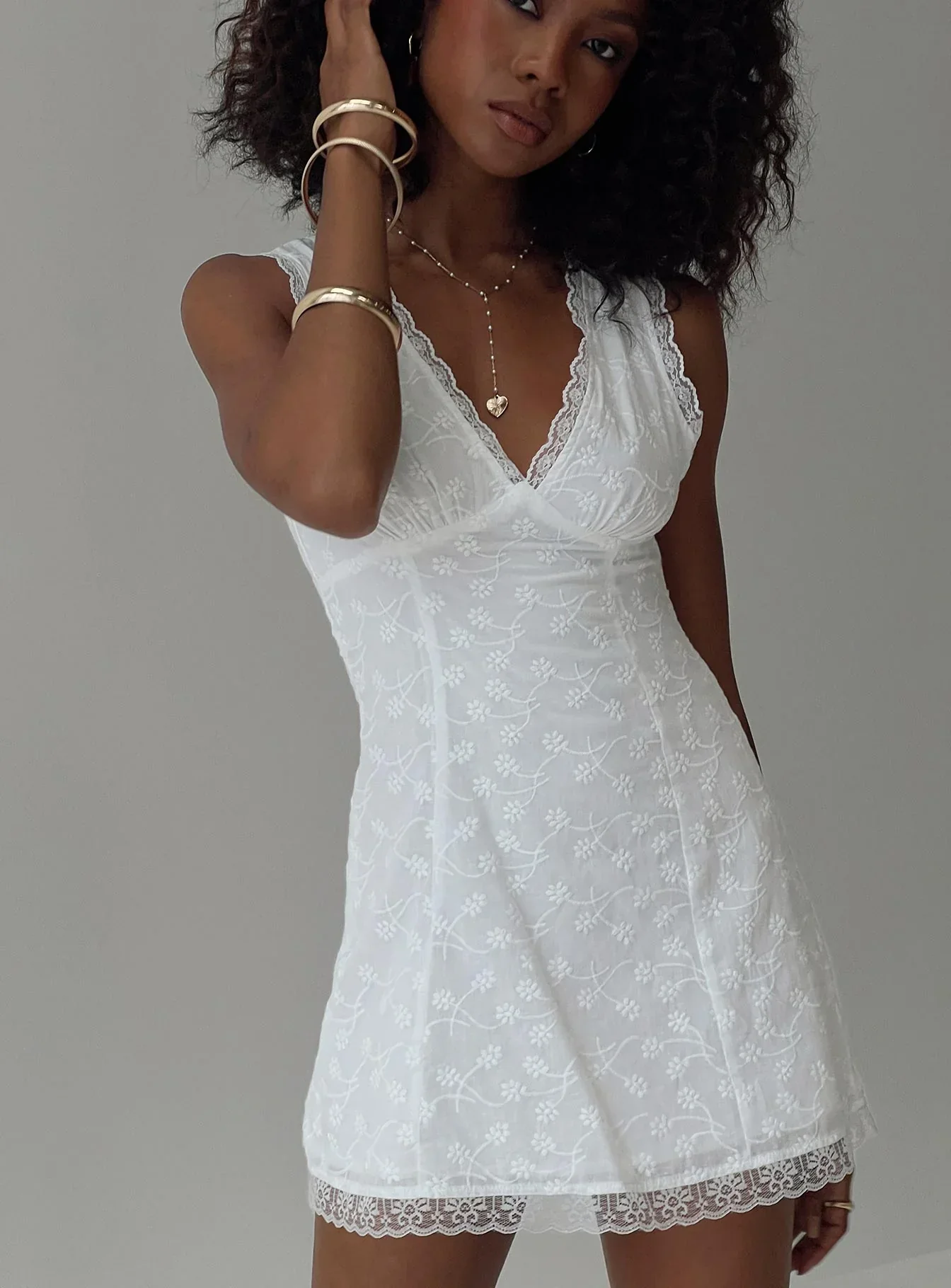 Gimmie Mini Dress White - luluinthesky