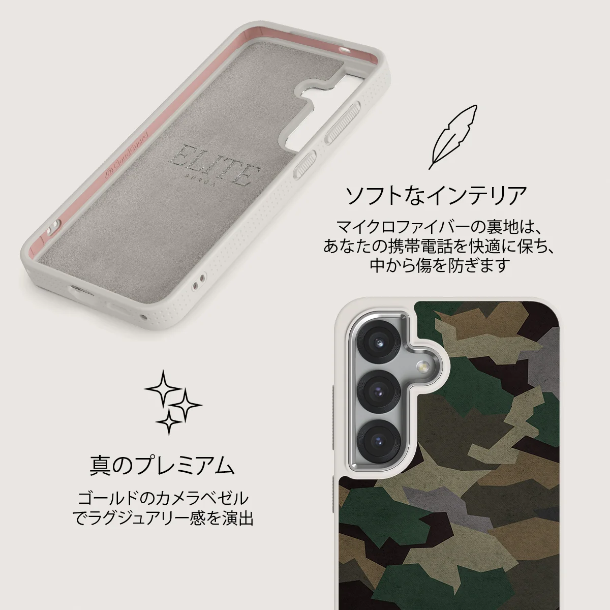 Tropical Green Camo - Samsung Galaxy S25 ケース