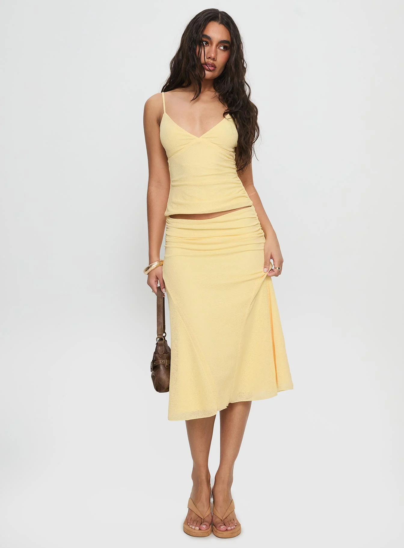 Zylen Cami Set Yellow