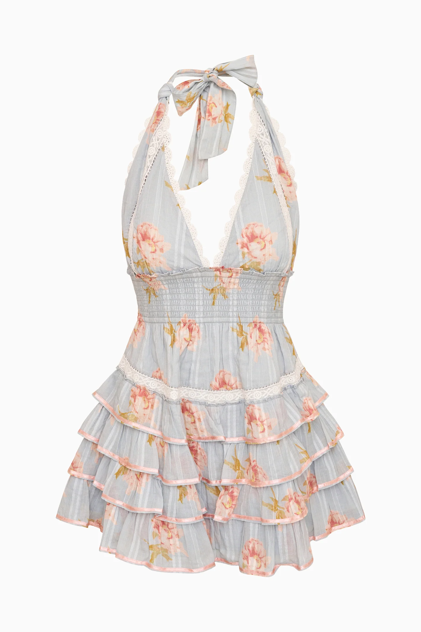Kerch Cotton Peony Print Mini Dress