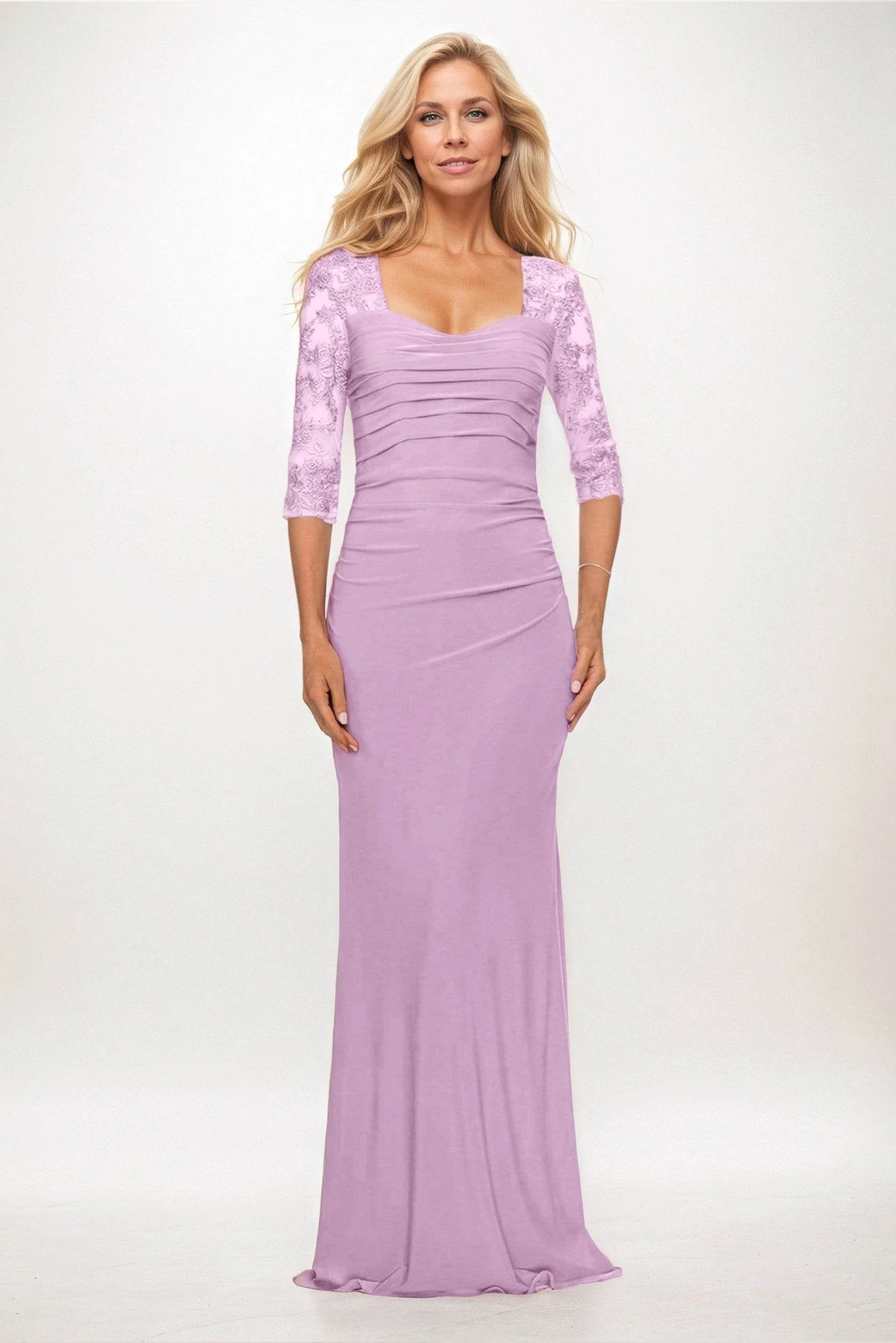 Trumpet-Mermaid Maxi Elastic Cloth Mother of the Bride Dresses CM0395