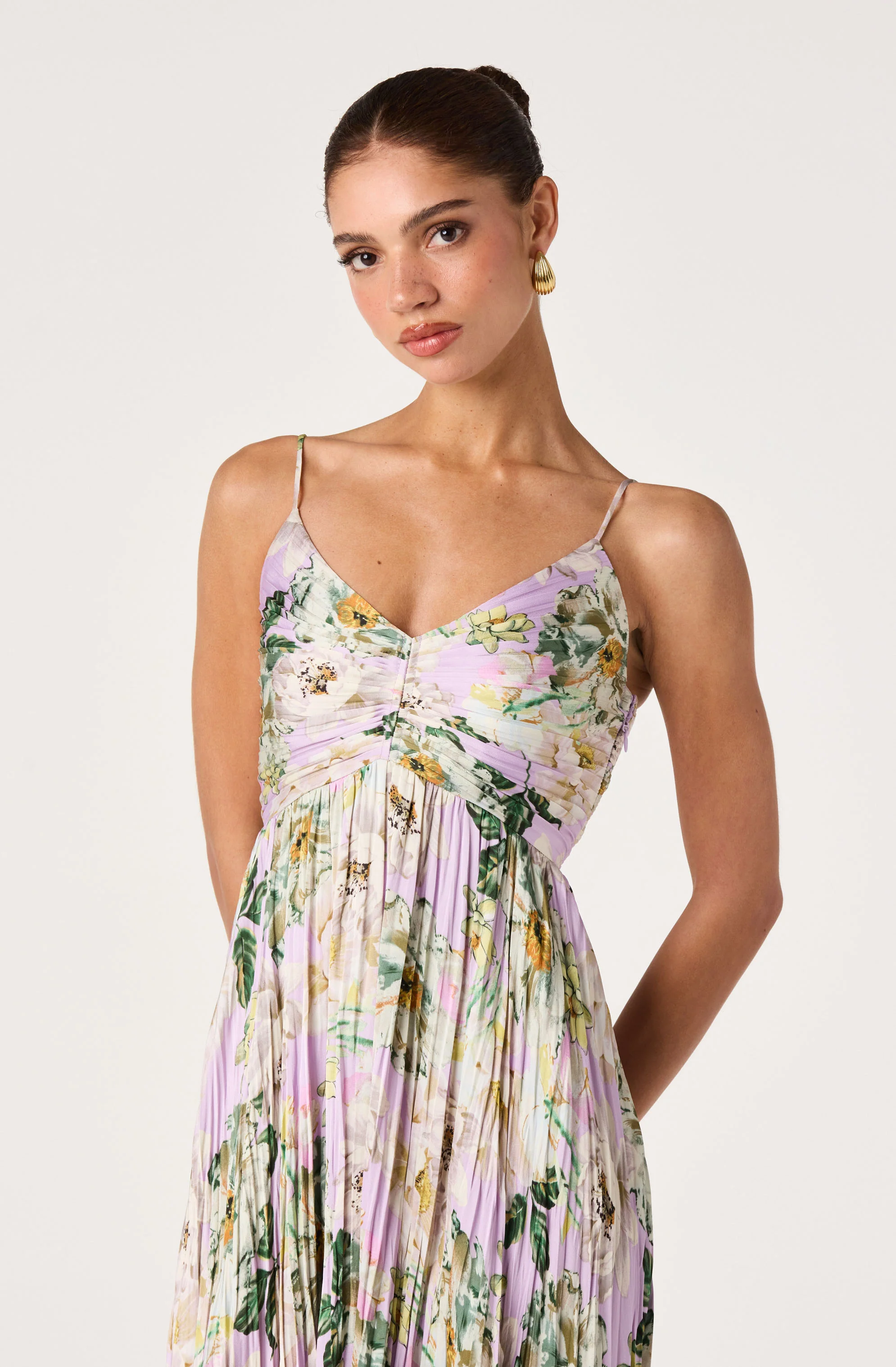 Maeve Pleated Midi Dress