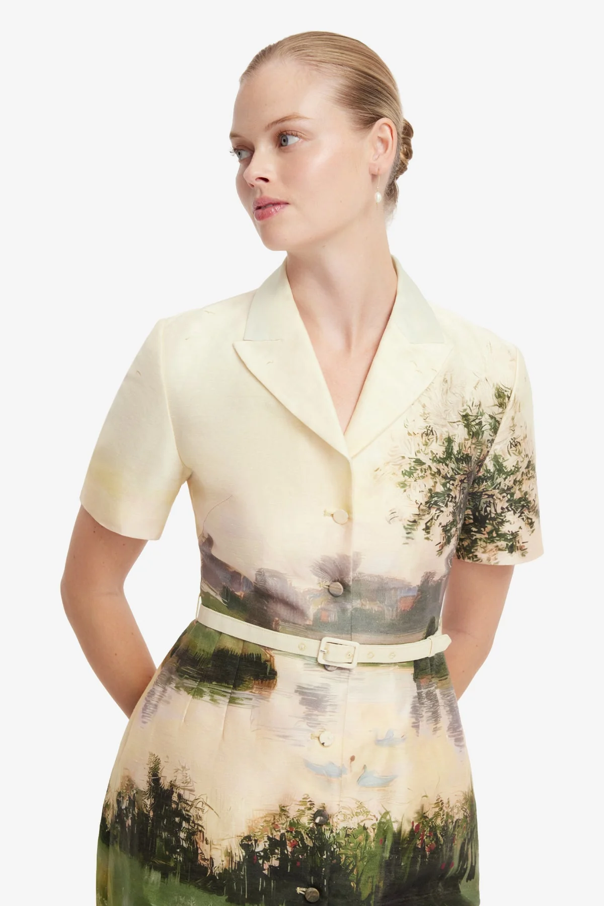 Brigitte Mini Dress - Serene Print