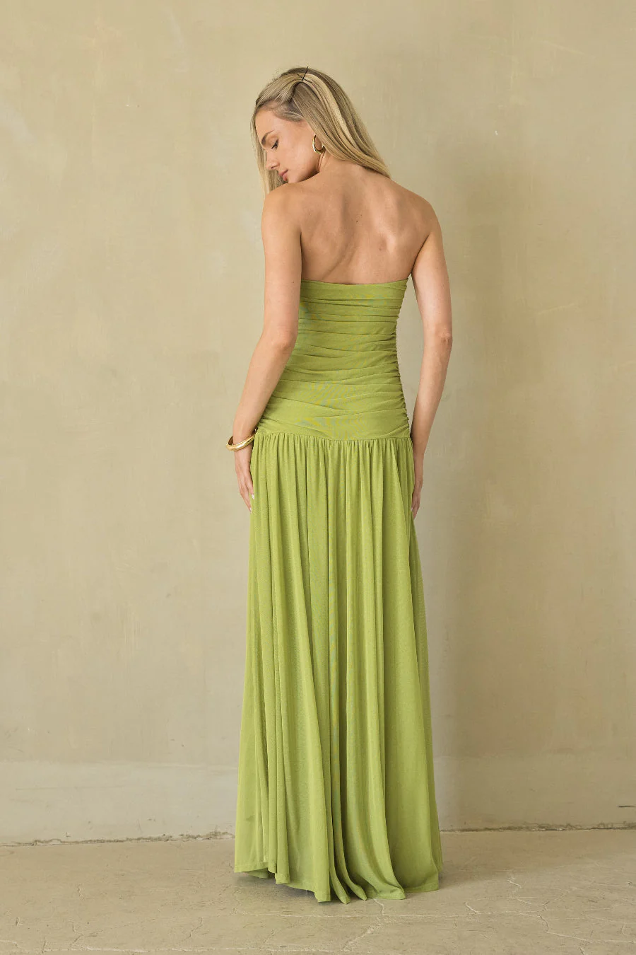 NIA Beverly Mesh Maxi Dress