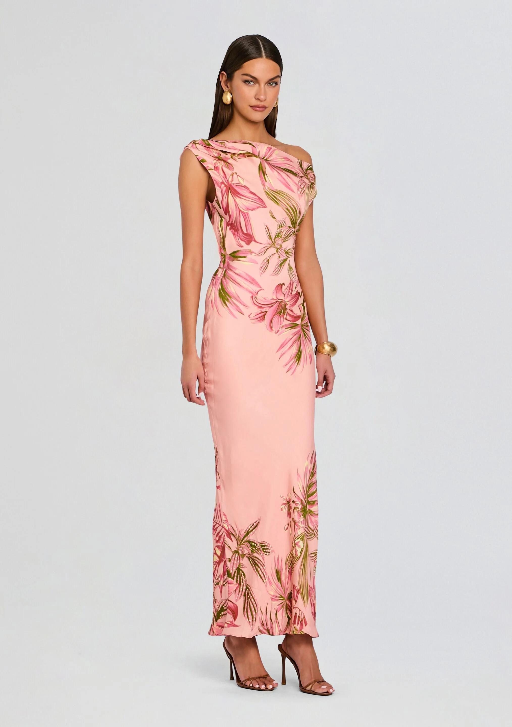 Cain One Shoulder Maxi Dress