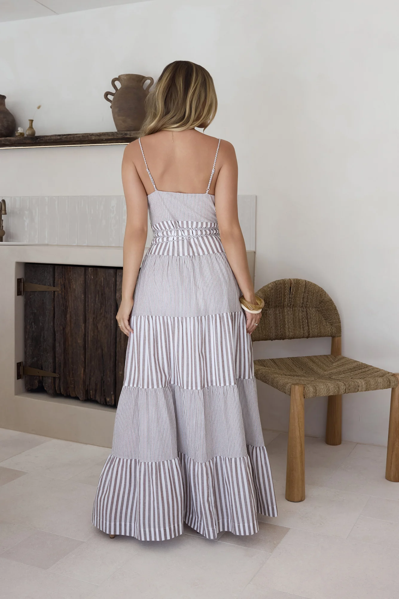 Picnic Season Maxi Dress Beige