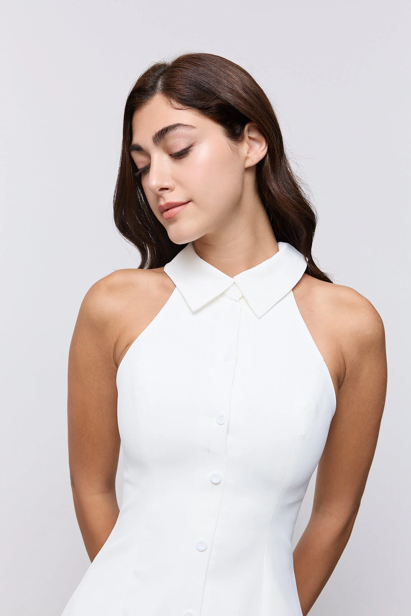 Collar Maxi Dress