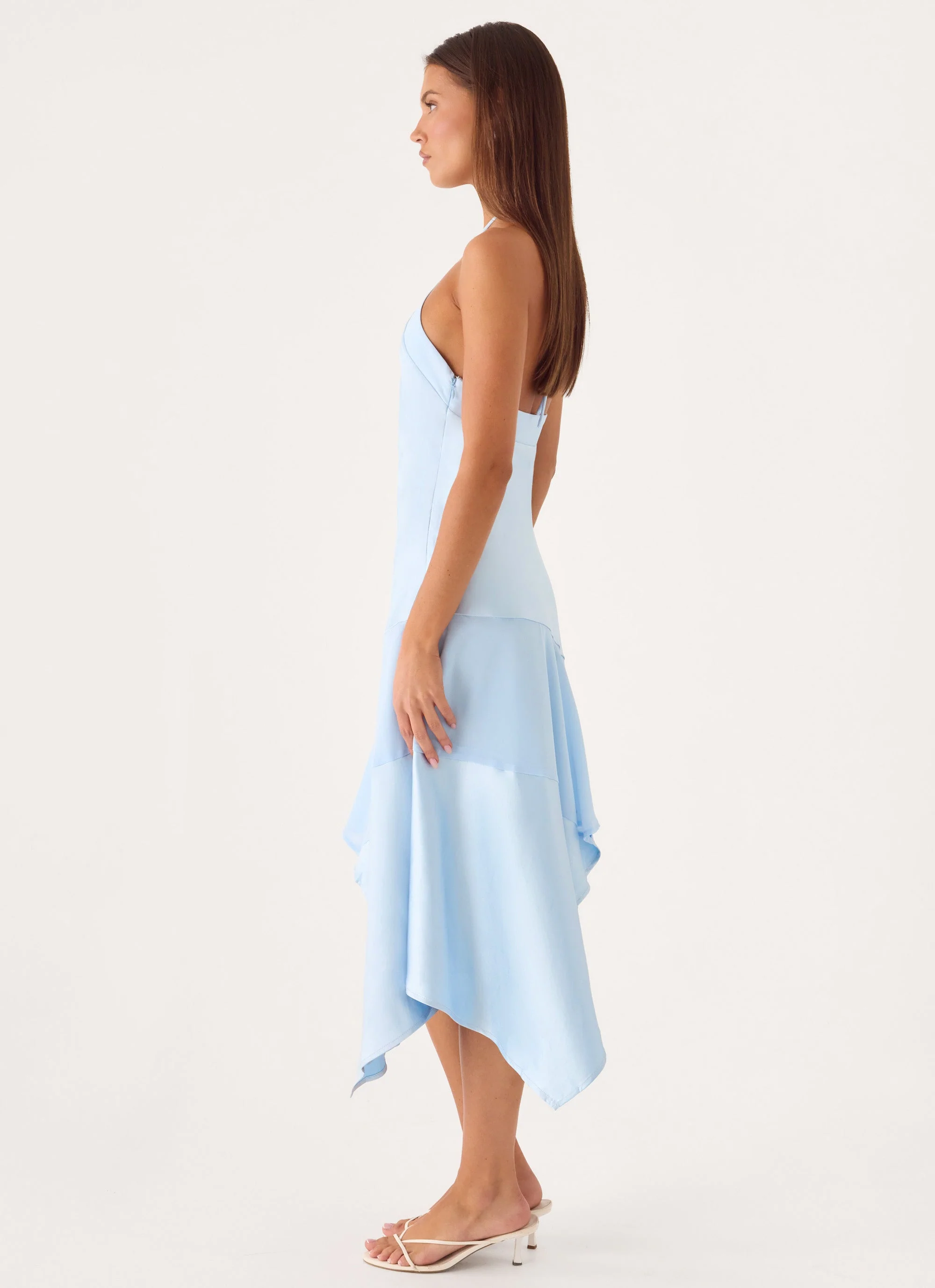 Jinli Midi Dress - Blue - luluinthesky