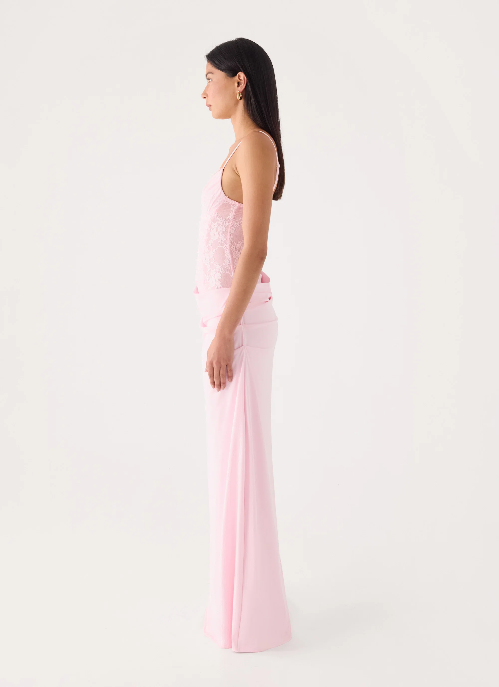 Anabeila Maxi Dress - Pink - FASHION NOB