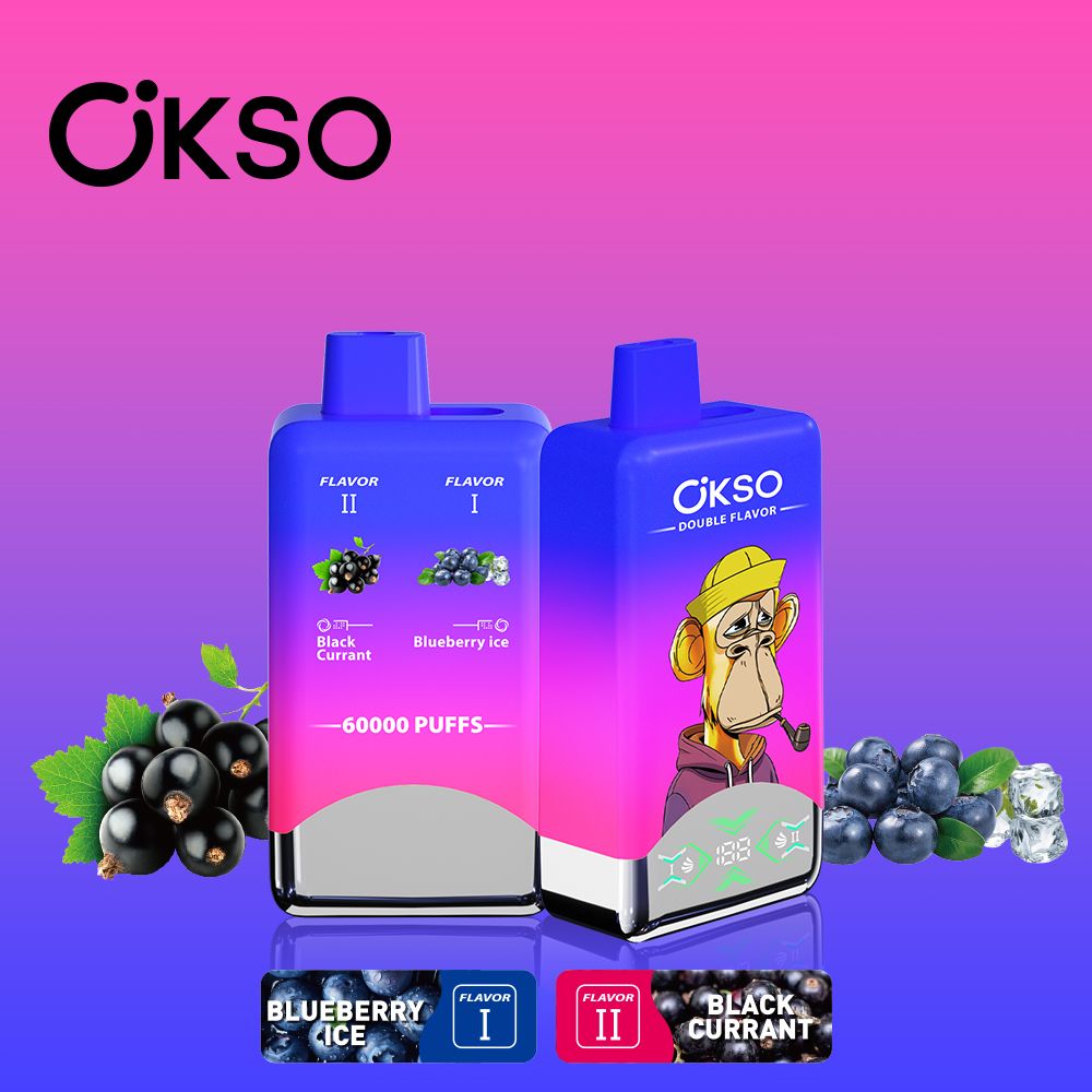 OKSO Double Flavor 60K Vape – Rechargeable LED