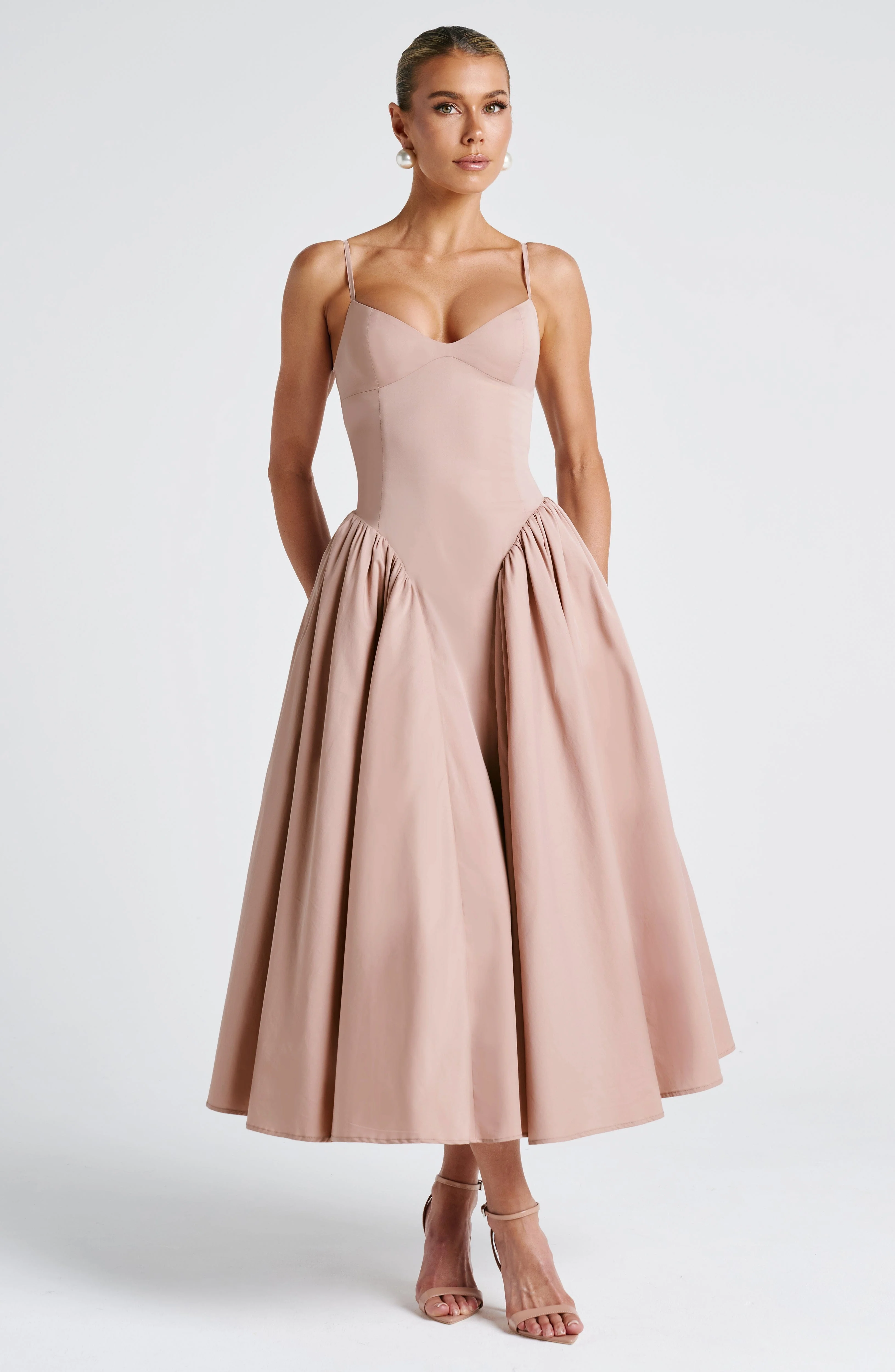 Emerson Midi Dress - Clay