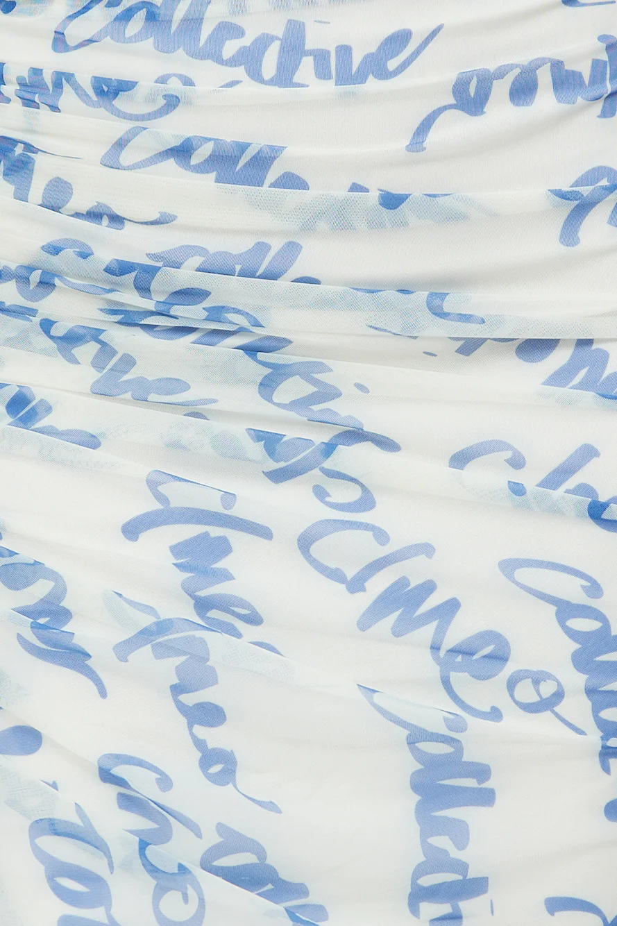 C/MEO Slow Burn Midi Dress Blue - luluinthesky