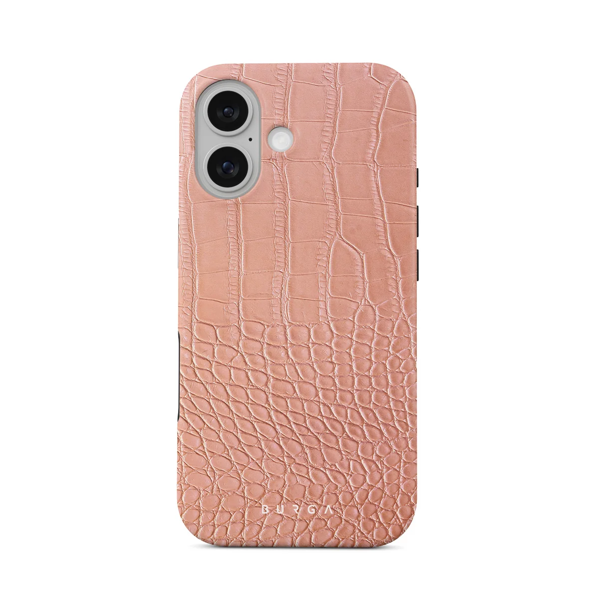 Pink Croco - iPhone 16 Plus ケース