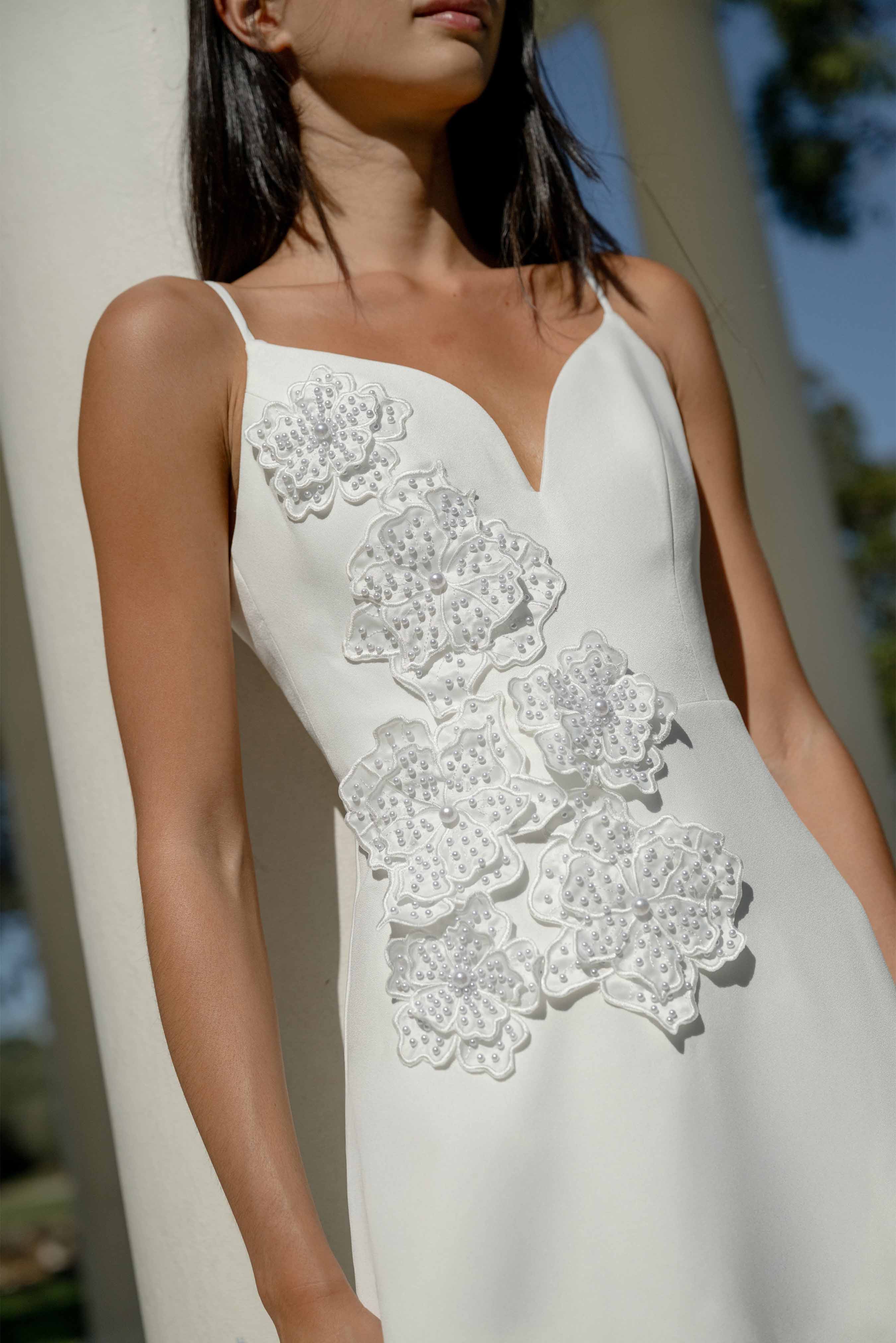Stella A-Line Gown in White