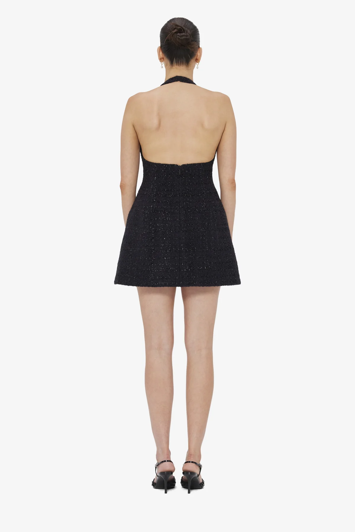 Jessie Halterneck Mini Dress - Ebony