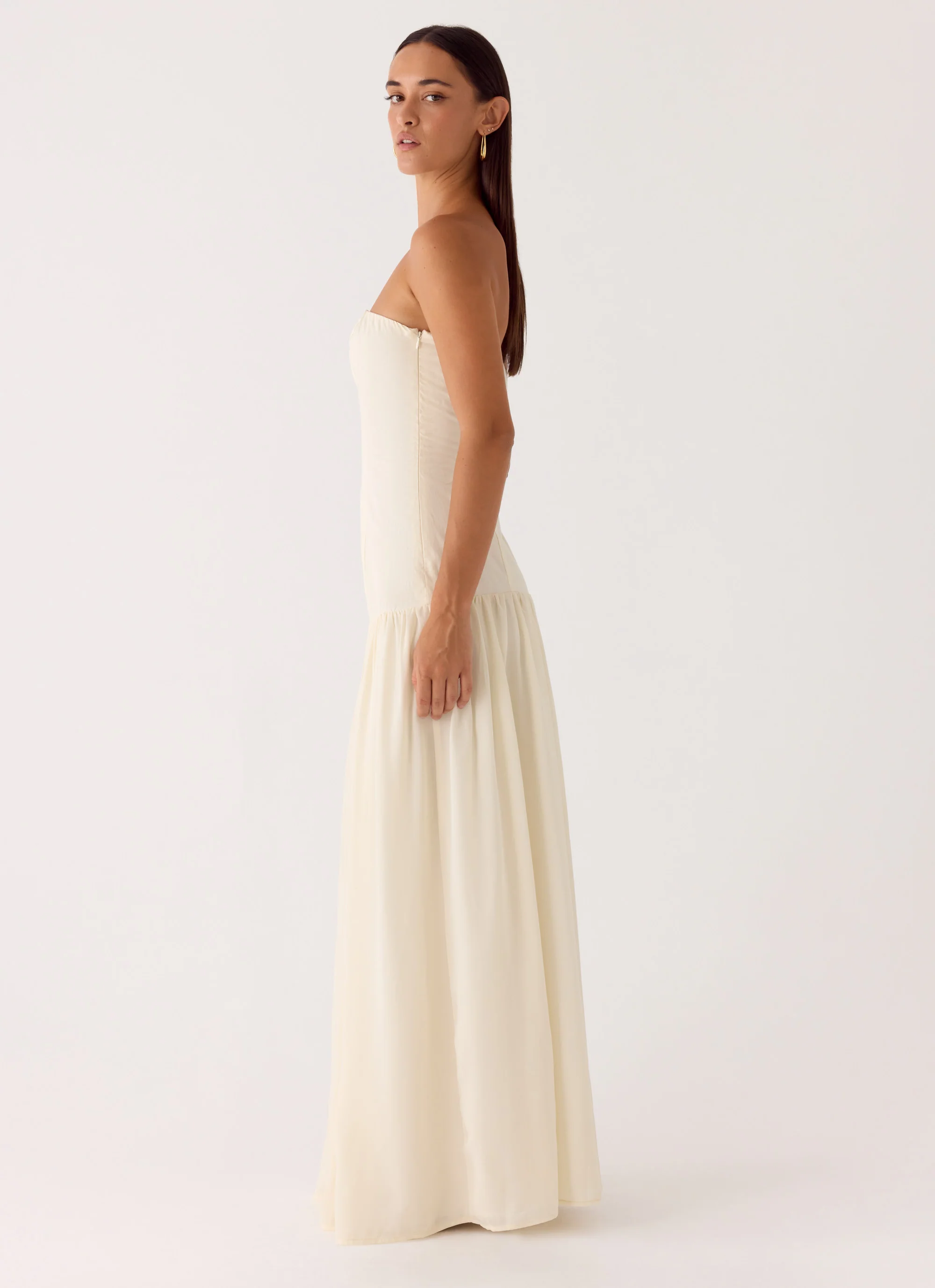 Slowing Tide Maxi Dress - Ivory