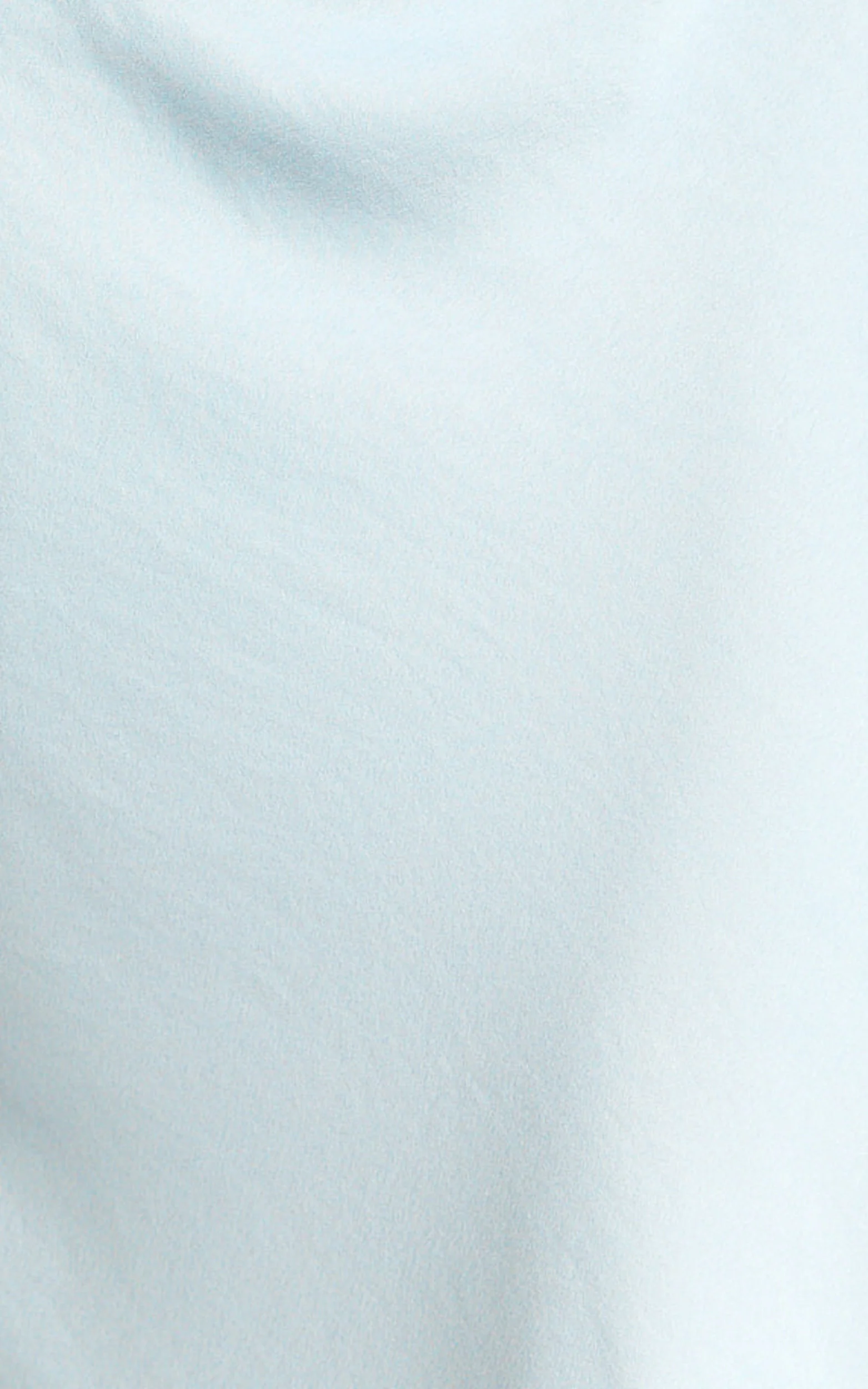 Lira Midi Dress - One Shoulder Satin Dress in Pale Blue