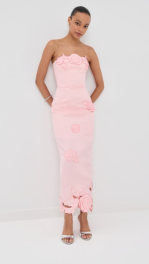 Rayna Applique Bustier Maxi Dress